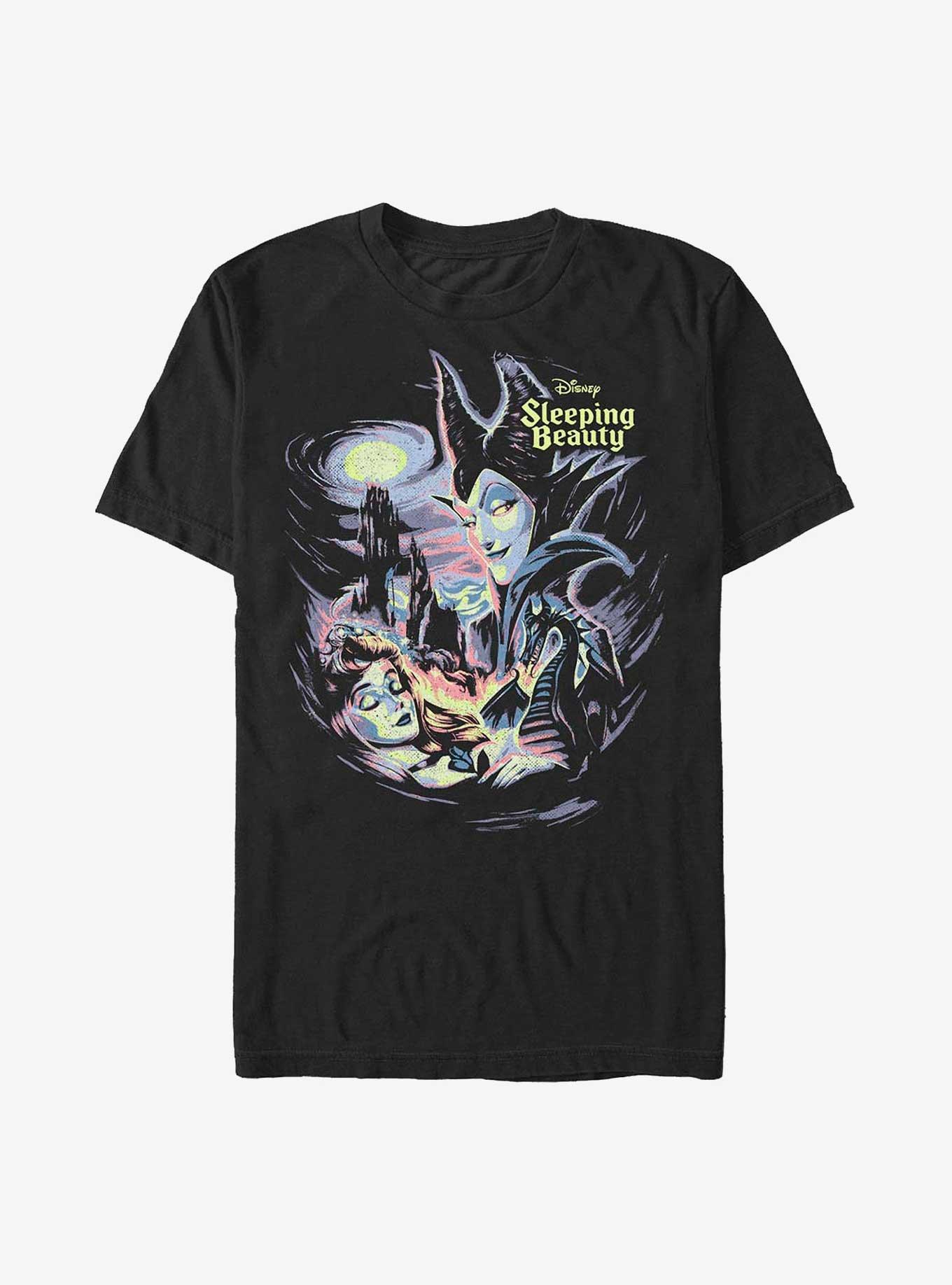 Disney Sleeping Beauty Aurora and Maleficent T-Shirt, BLACK, hi-res
