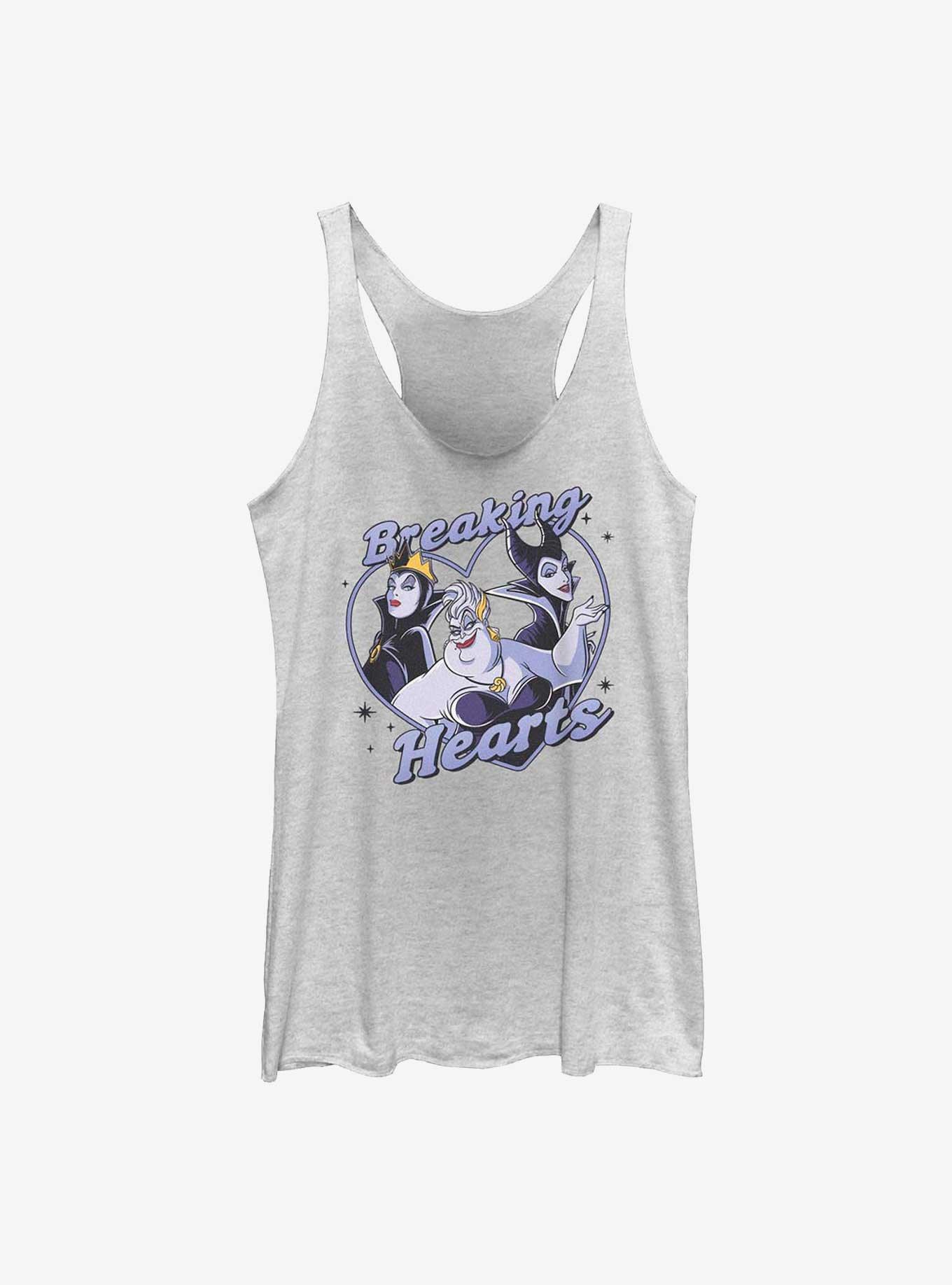 Disney Villains Breaking Hearts Girls Tank Top, WHITE HTR, hi-res