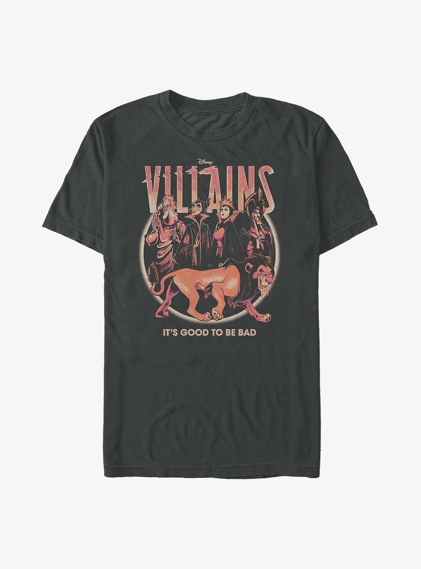 Disney Villains Good To Be Bad T-Shirt, CHARCOAL, hi-res