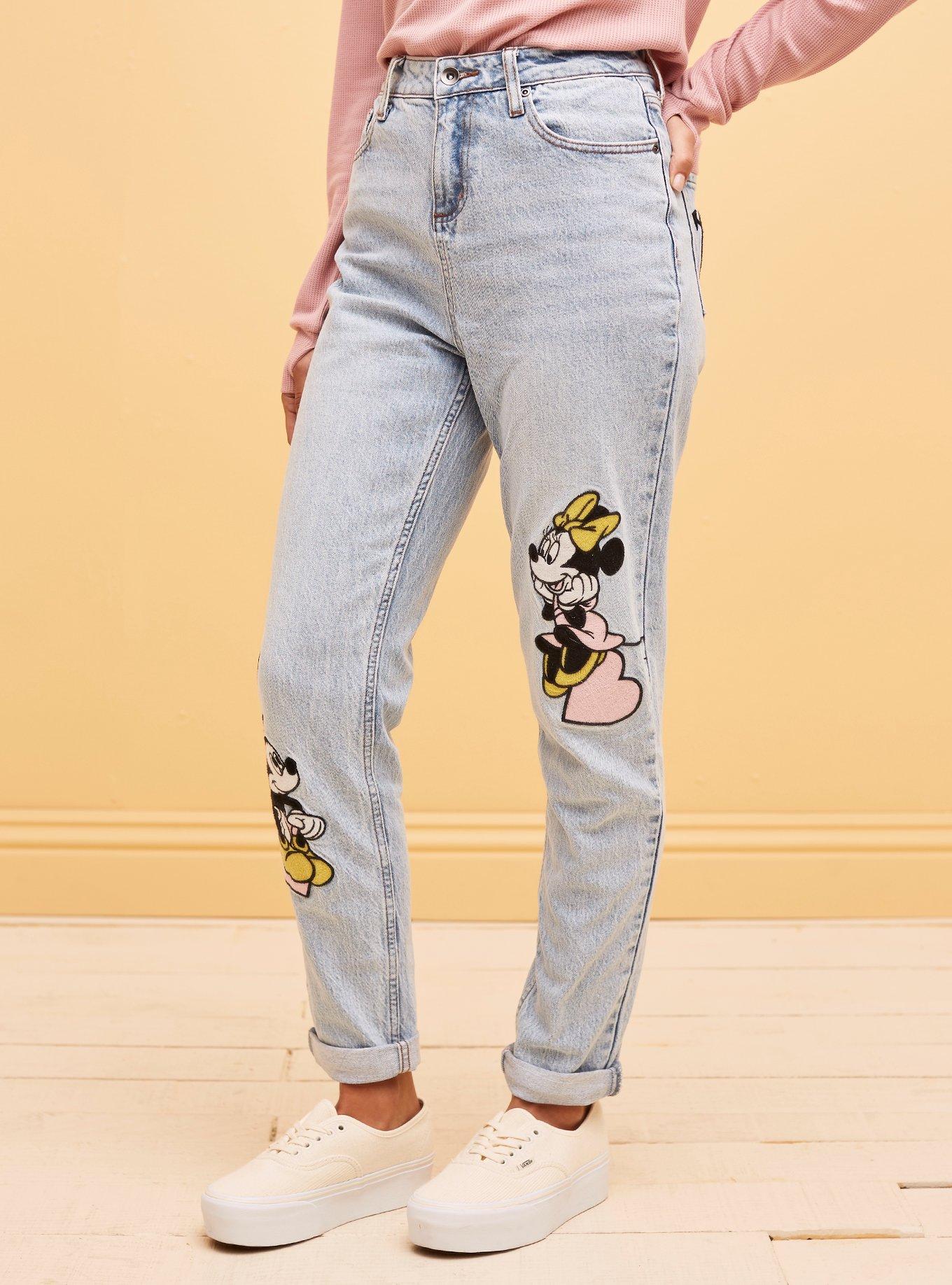 Her Universe Disney Mickey Mouse & Minnie Mouse Mom Jeans