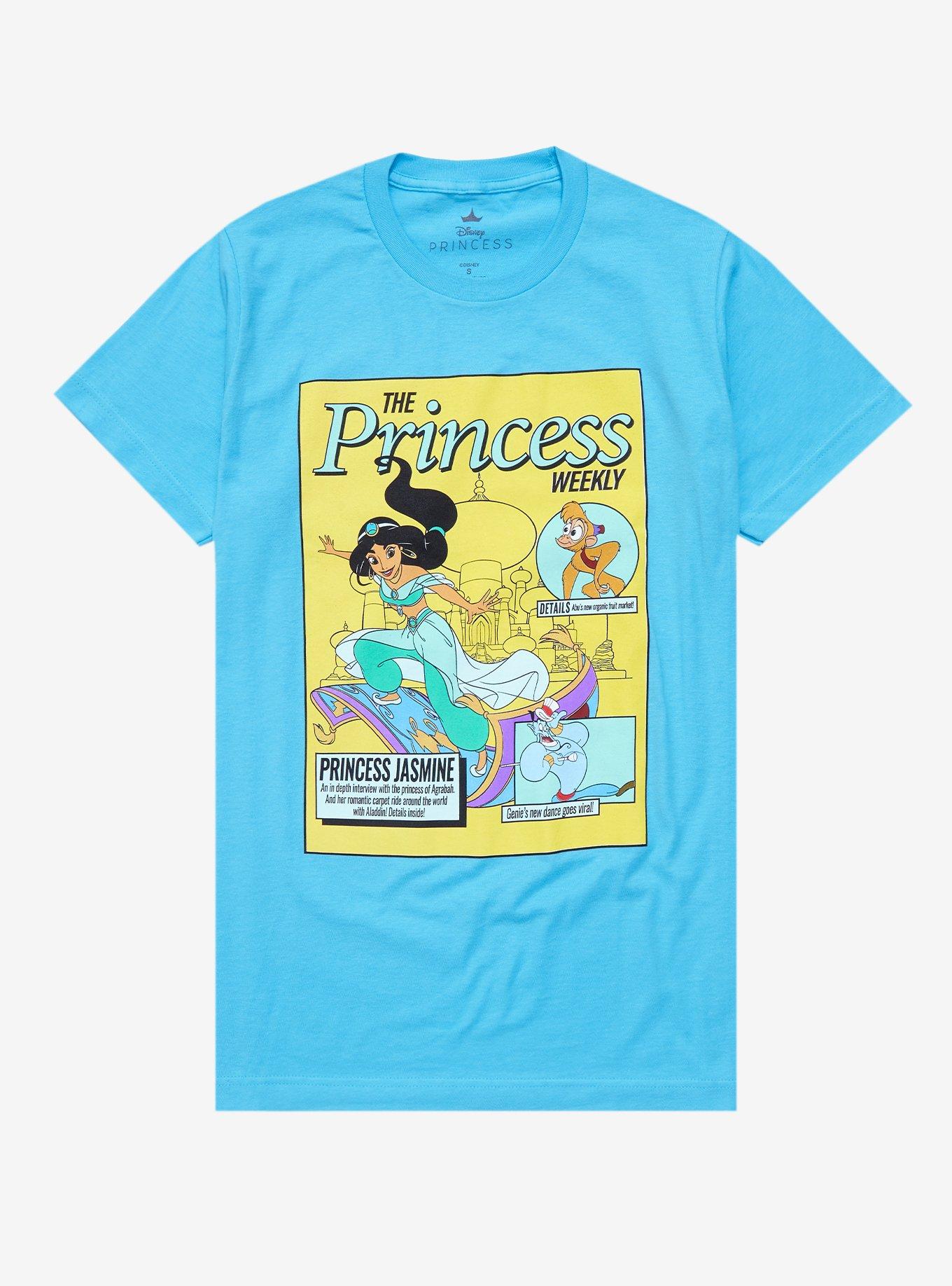 Disney Aladdin Princess Jasmine Magazine Cover Women's T-Shirt - BoxLunch  Exclusive | BoxLunch
