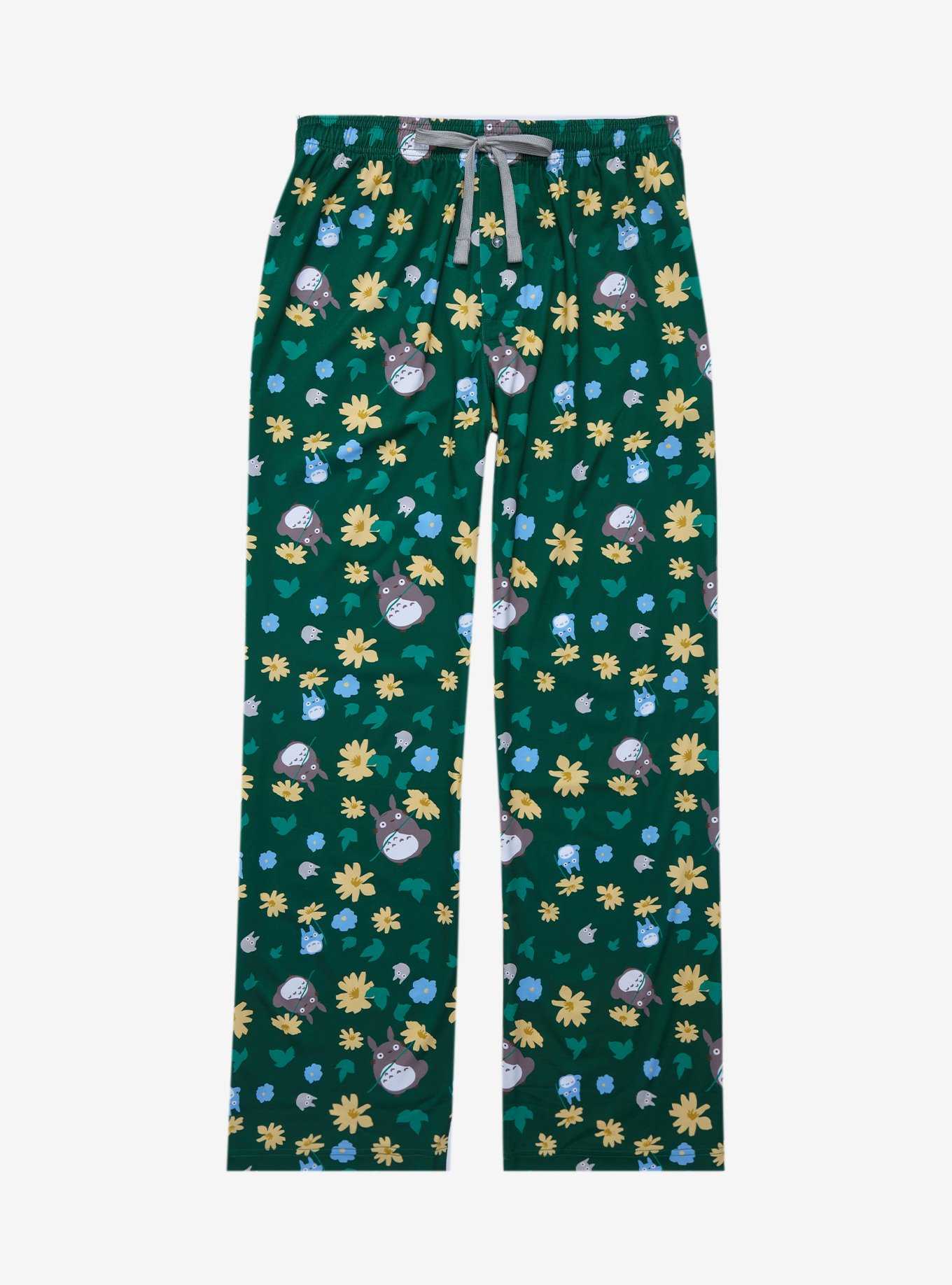 Studio Ghibli My Neighbor Totoro Floral Allover Print Sleep Pants - BoxLunch Exclusive, , hi-res
