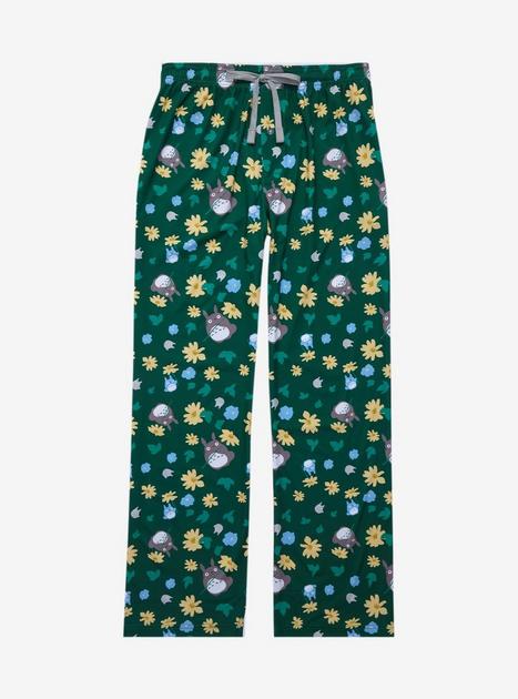 Studio Ghibli My Neighbor Totoro Floral Allover Print Sleep Pants ...