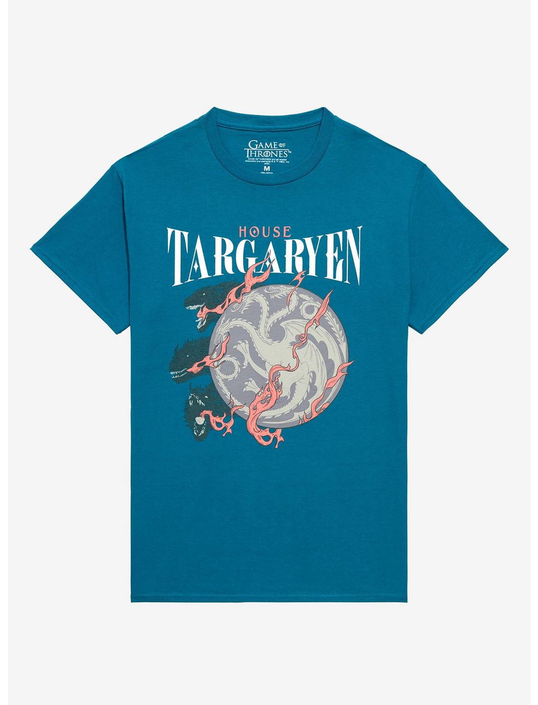 Game of Thrones House Targaryen Crest T-Shirt - BoxLunch Exclusive, BLUE, hi-res