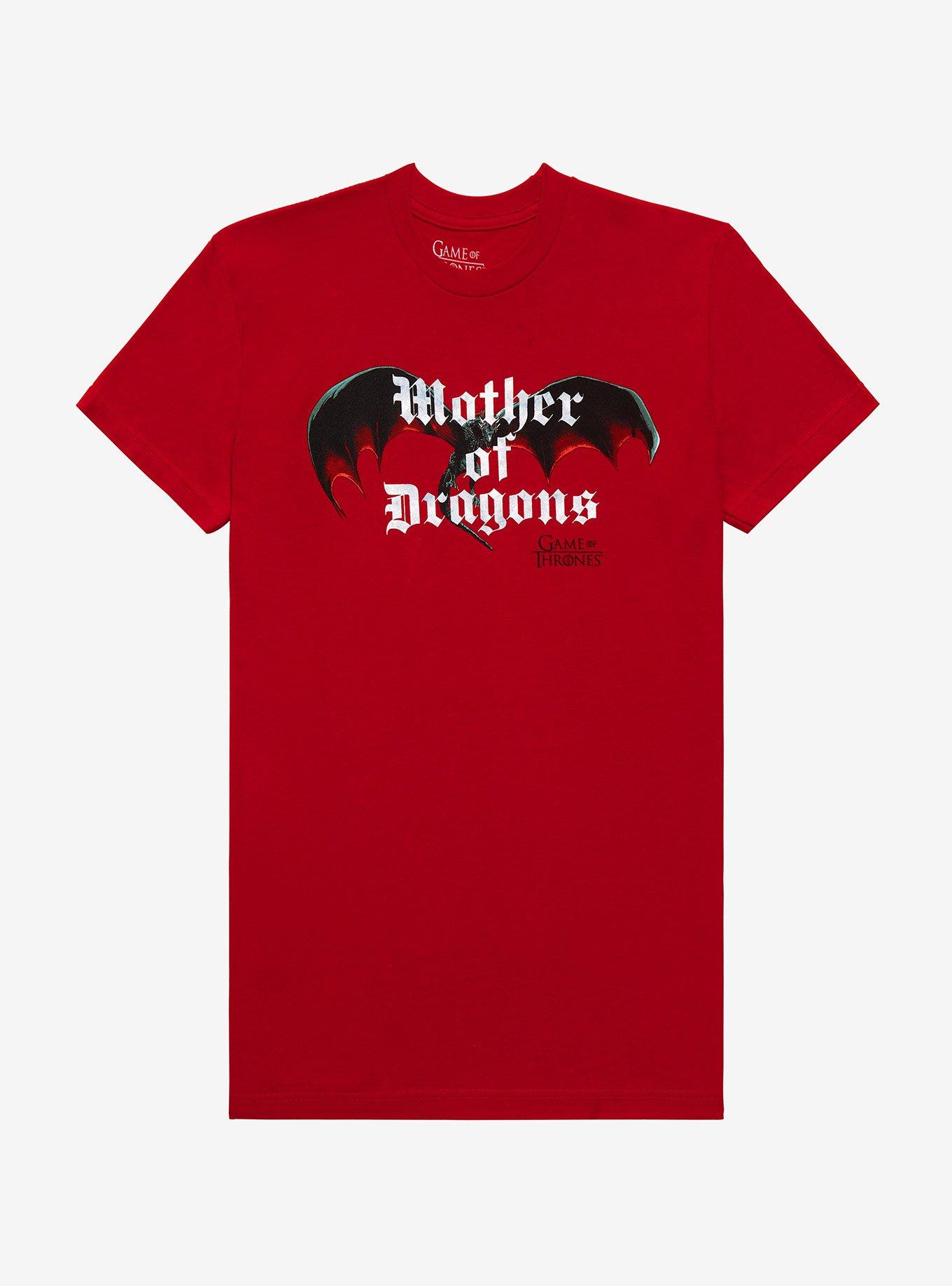 Game of Thrones Mother of Dragons Women's T-Shirt - BoxLunch Exclusive, RED, hi-res