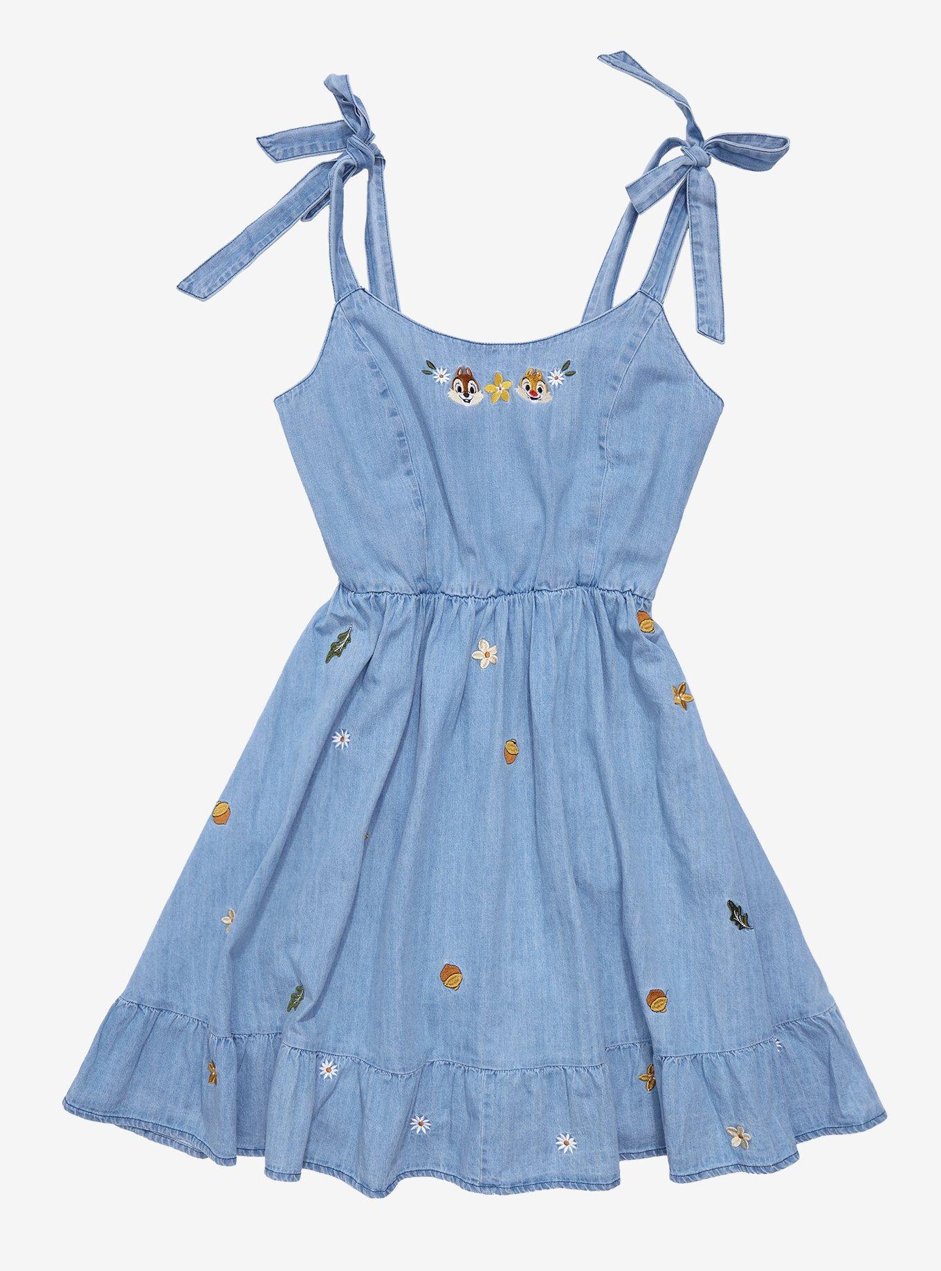 Her Universe Disney Chip 'N Dale Chambray Tie Strap Dress, , hi-res