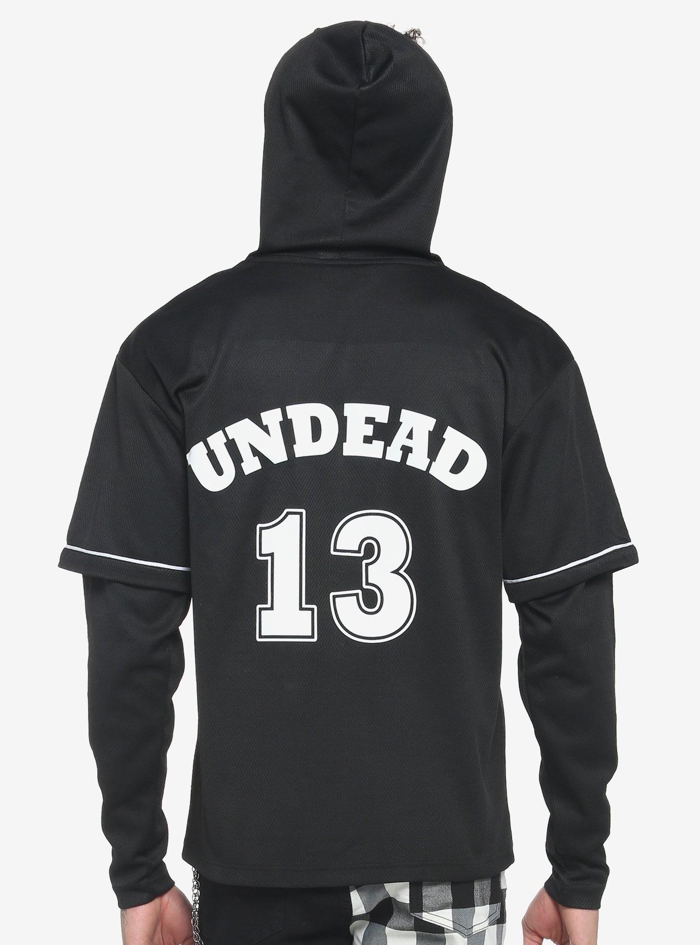 hoodie under baseball jersey