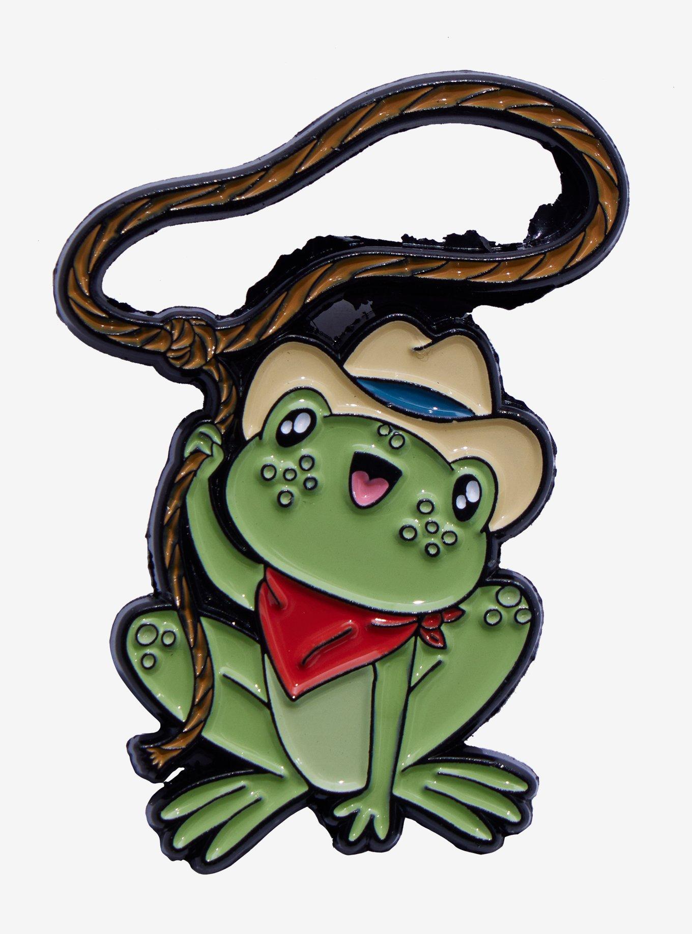 Cowboy Frog Enamel Pin, , hi-res