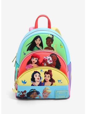 Loungefly Disney Princess Panel Portraits Mini Backpack, , hi-res