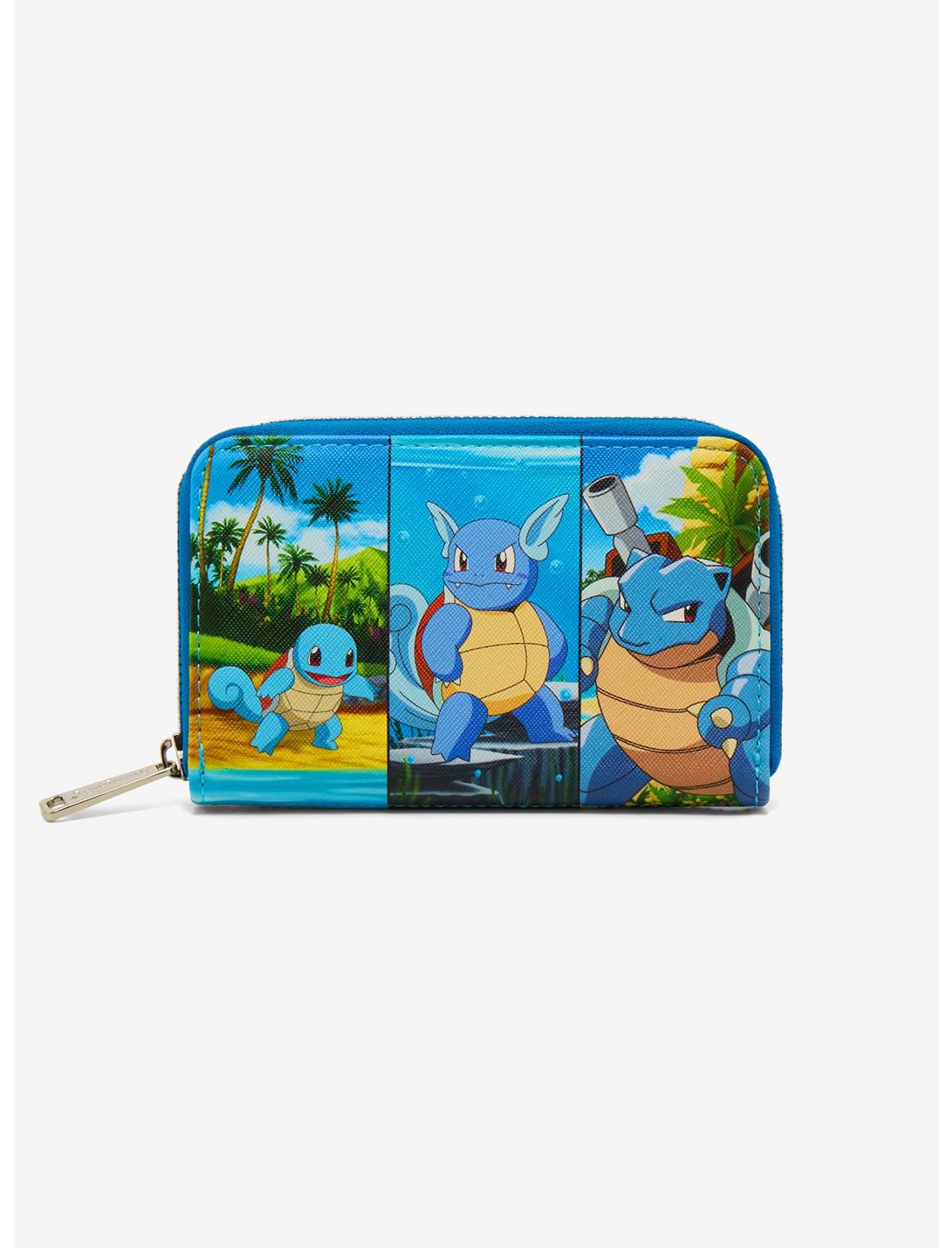 Loungefly Pokémon Squirtle Evolutions Small Zip Wallet, , hi-res