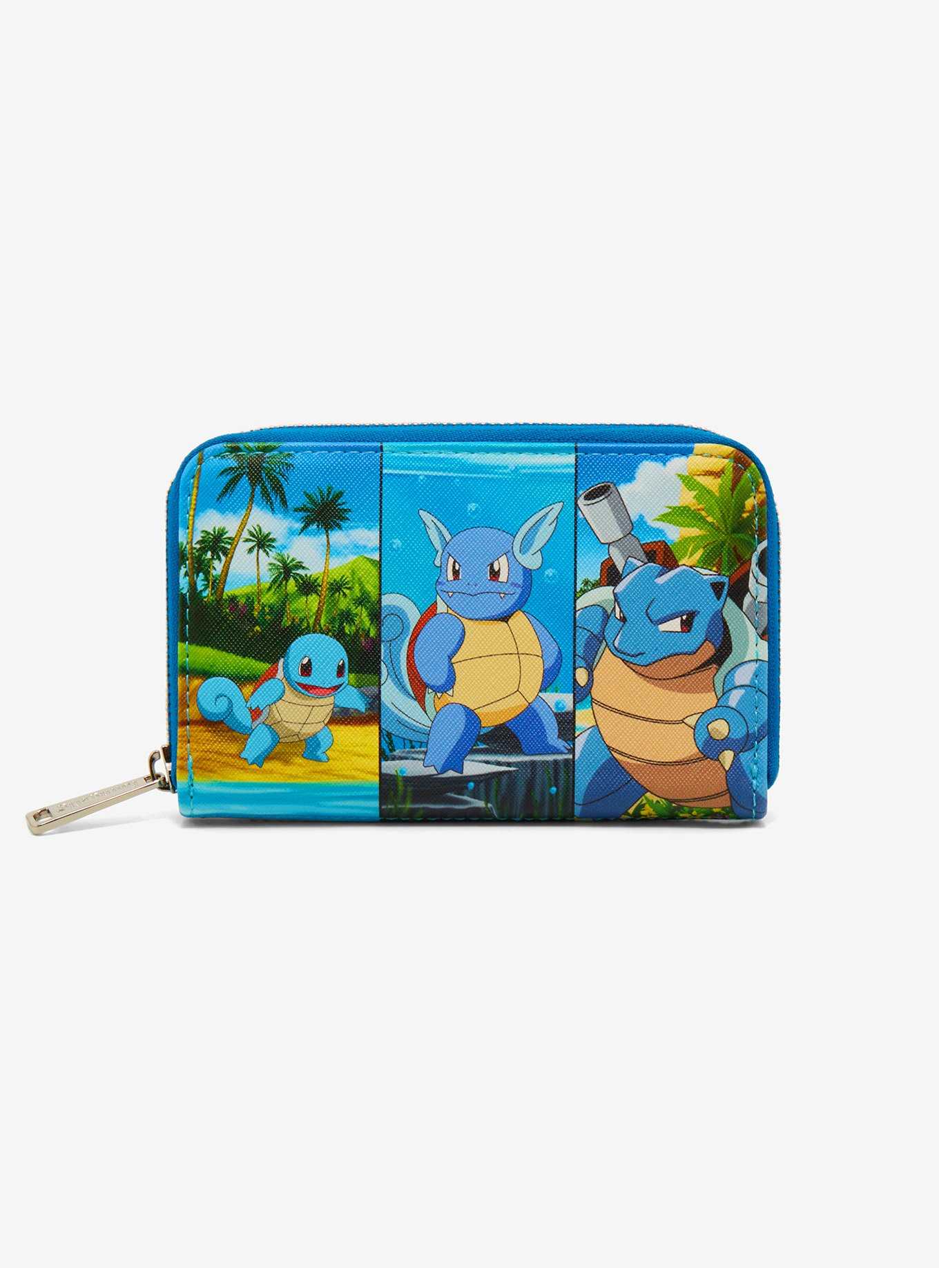 Loungefly Pokémon Squirtle Evolutions Small Zip Wallet, , hi-res