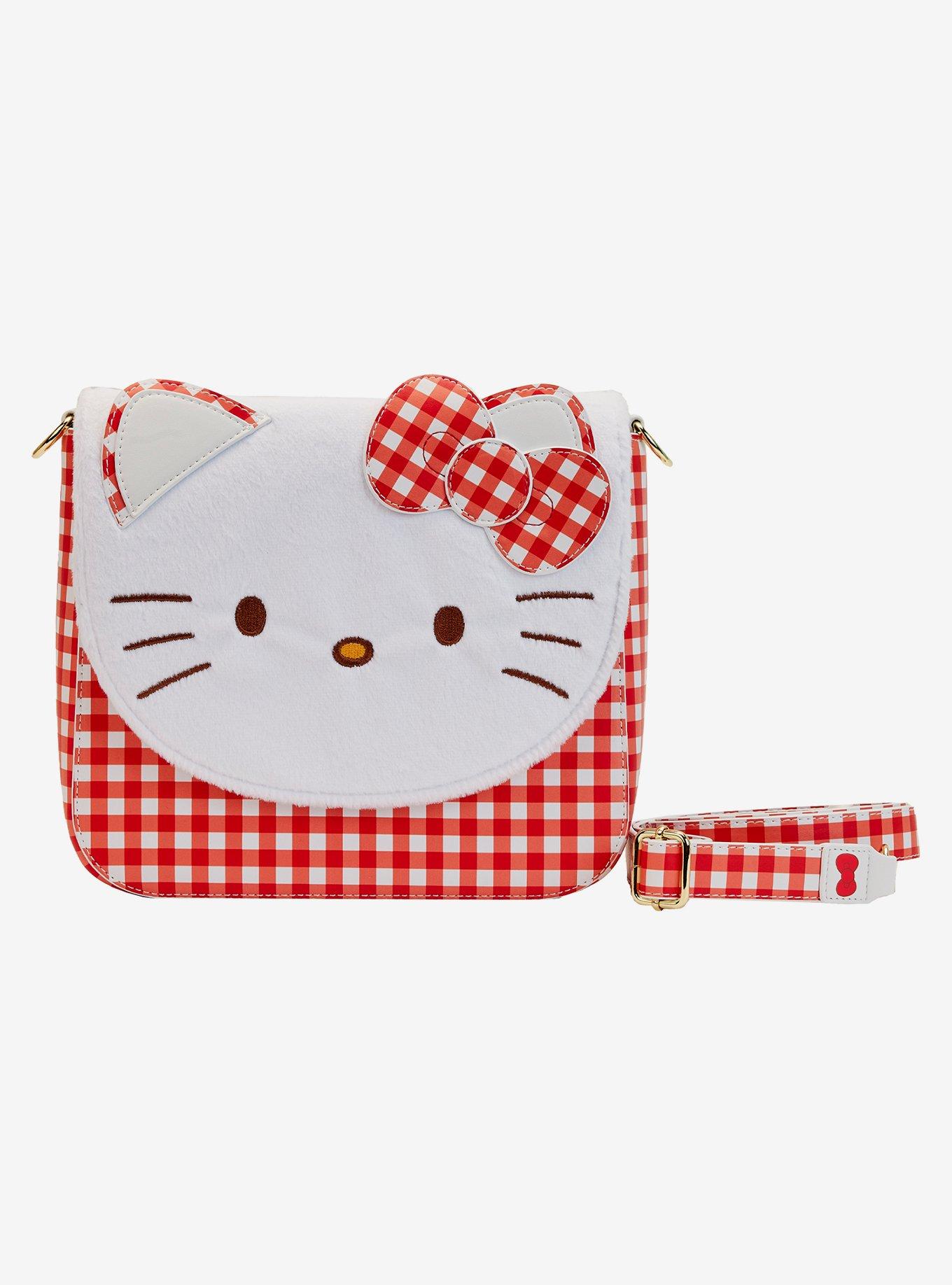 Sanrio Hello Kitty Head Shaped Lunch Bag Red Bow - Curious Bazaar