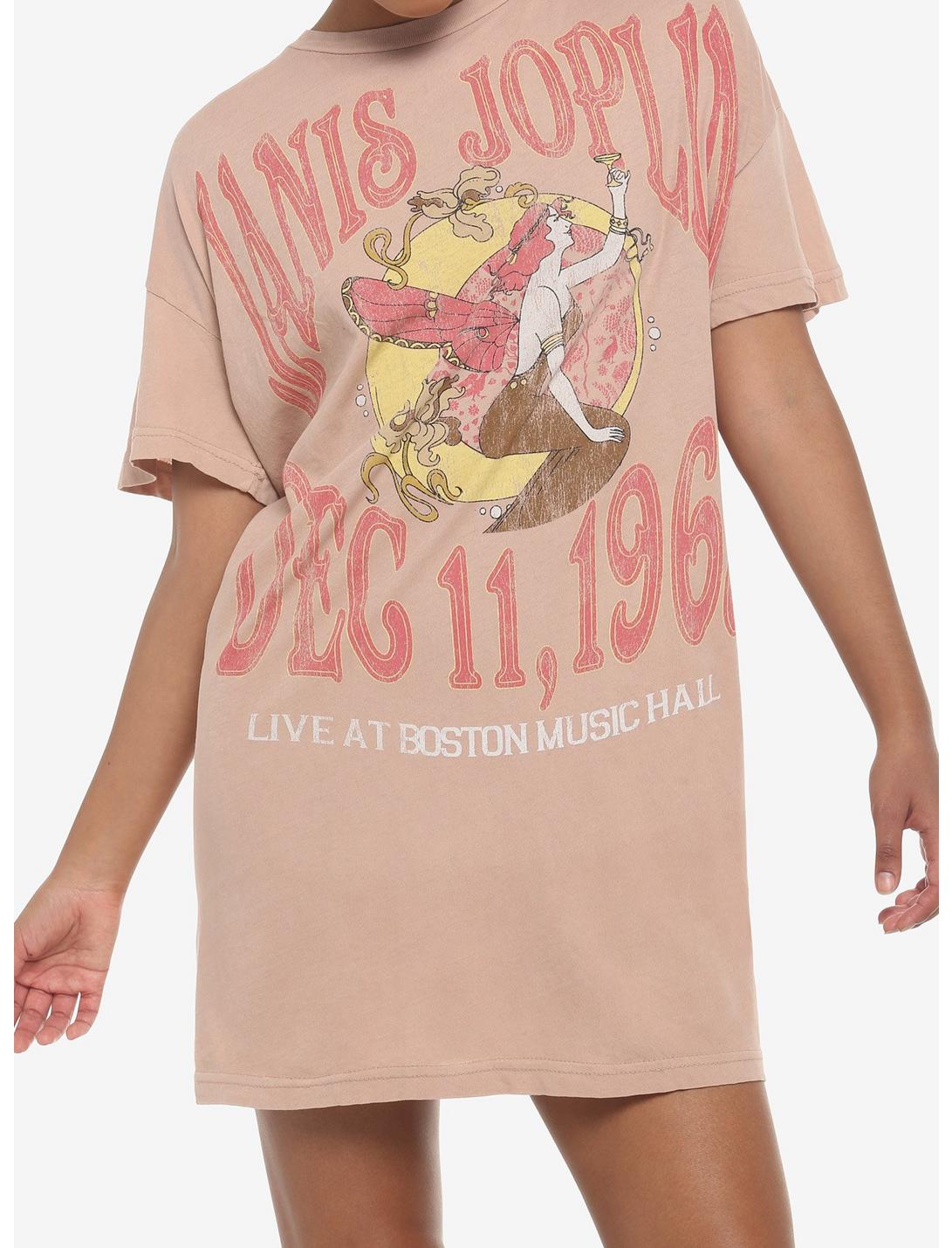 Janis Joplin Live In Boston T-Shirt Dress, RUST, hi-res
