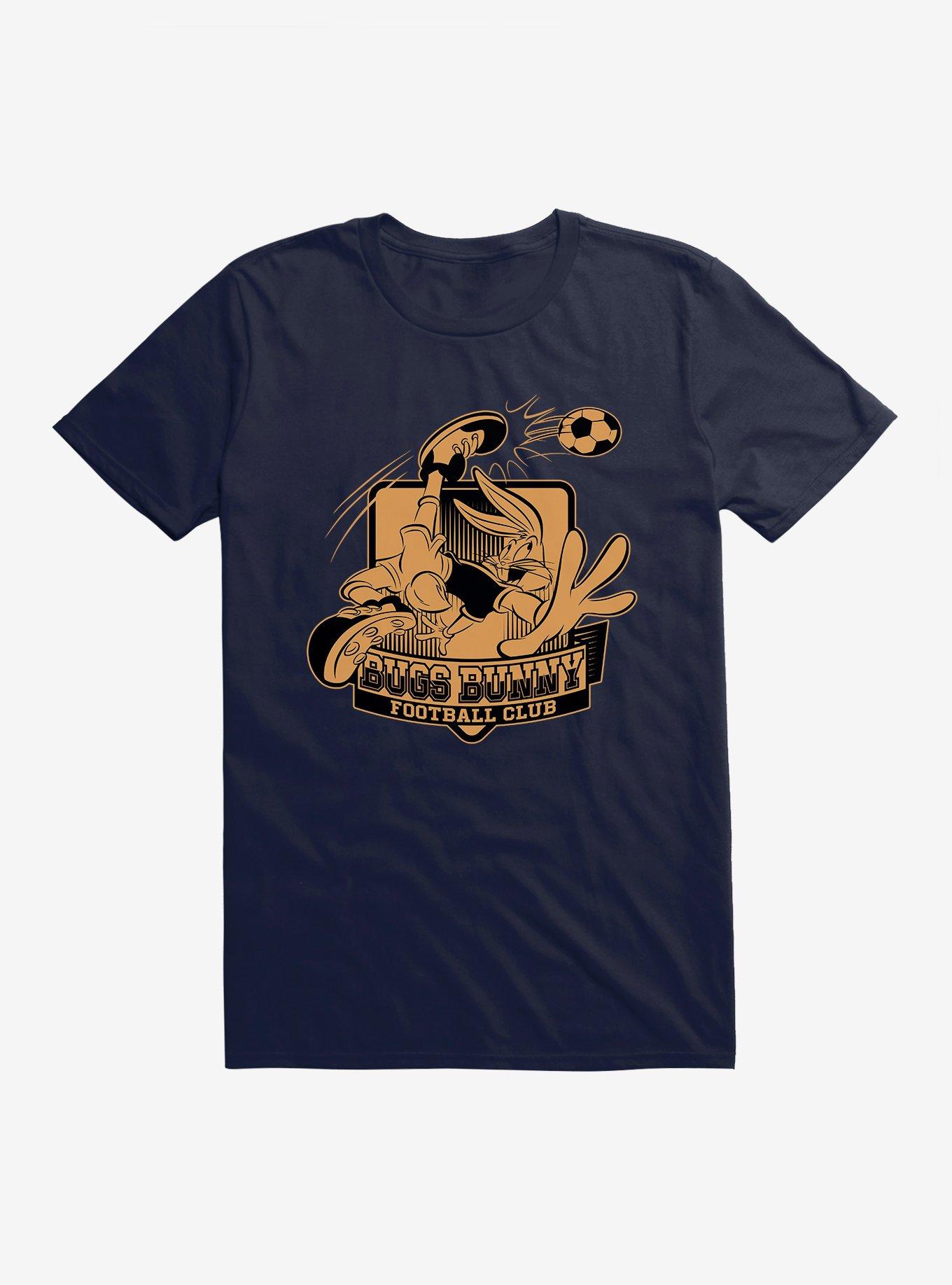 Looney Tunes Bugs Bunny Football Club Bronze T-Shirt, NAVY, hi-res