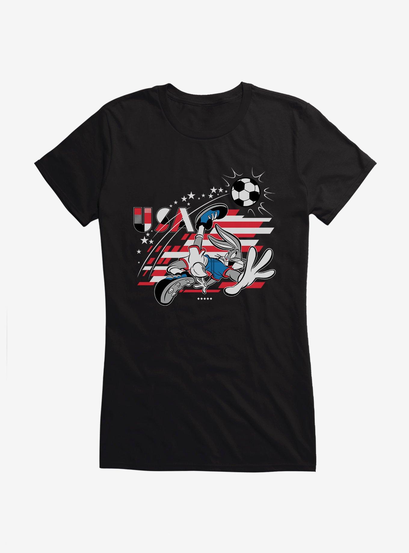 Looney Tunes Bugs Bunny Football America Girls T-Shirt, , hi-res