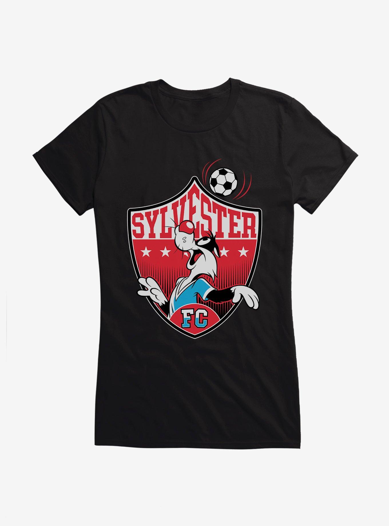 Looney Tunes Sylvester Football Girls T-Shirt