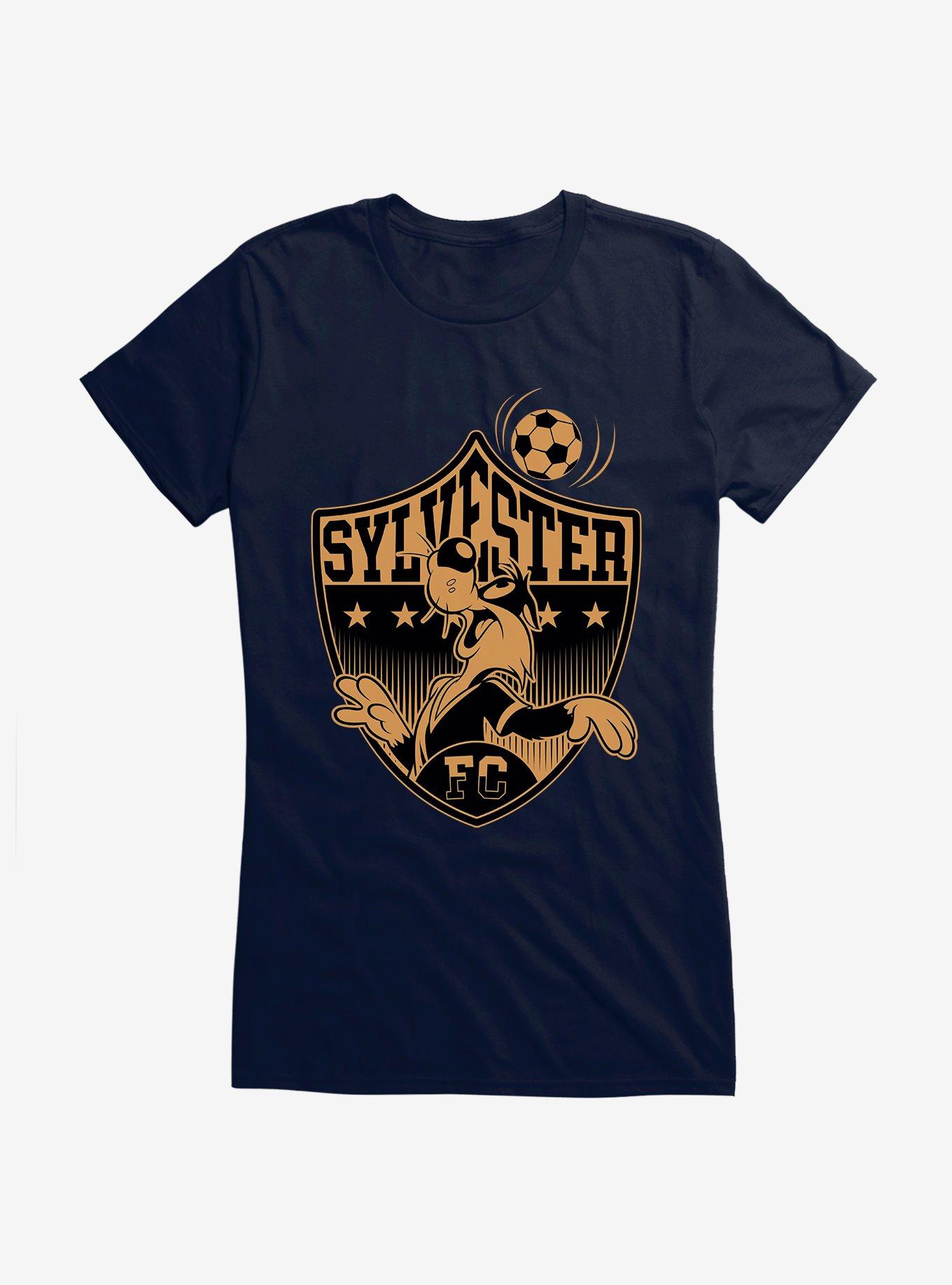 Looney Tunes Sylvester Football Bronze Girls T-Shirt