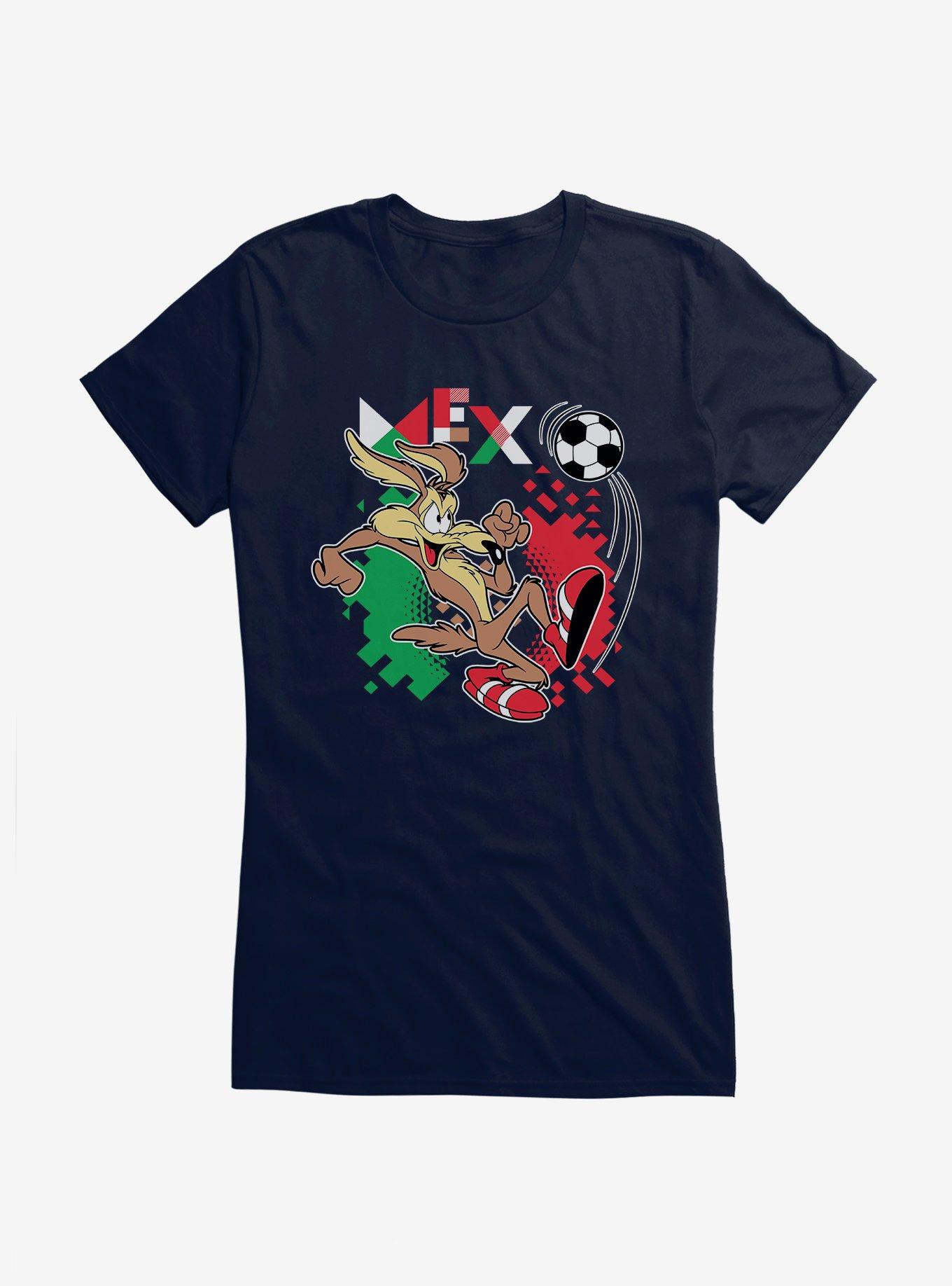 Looney Tunes Wile E Coyote Football Mexico Girls T-Shirt, , hi-res