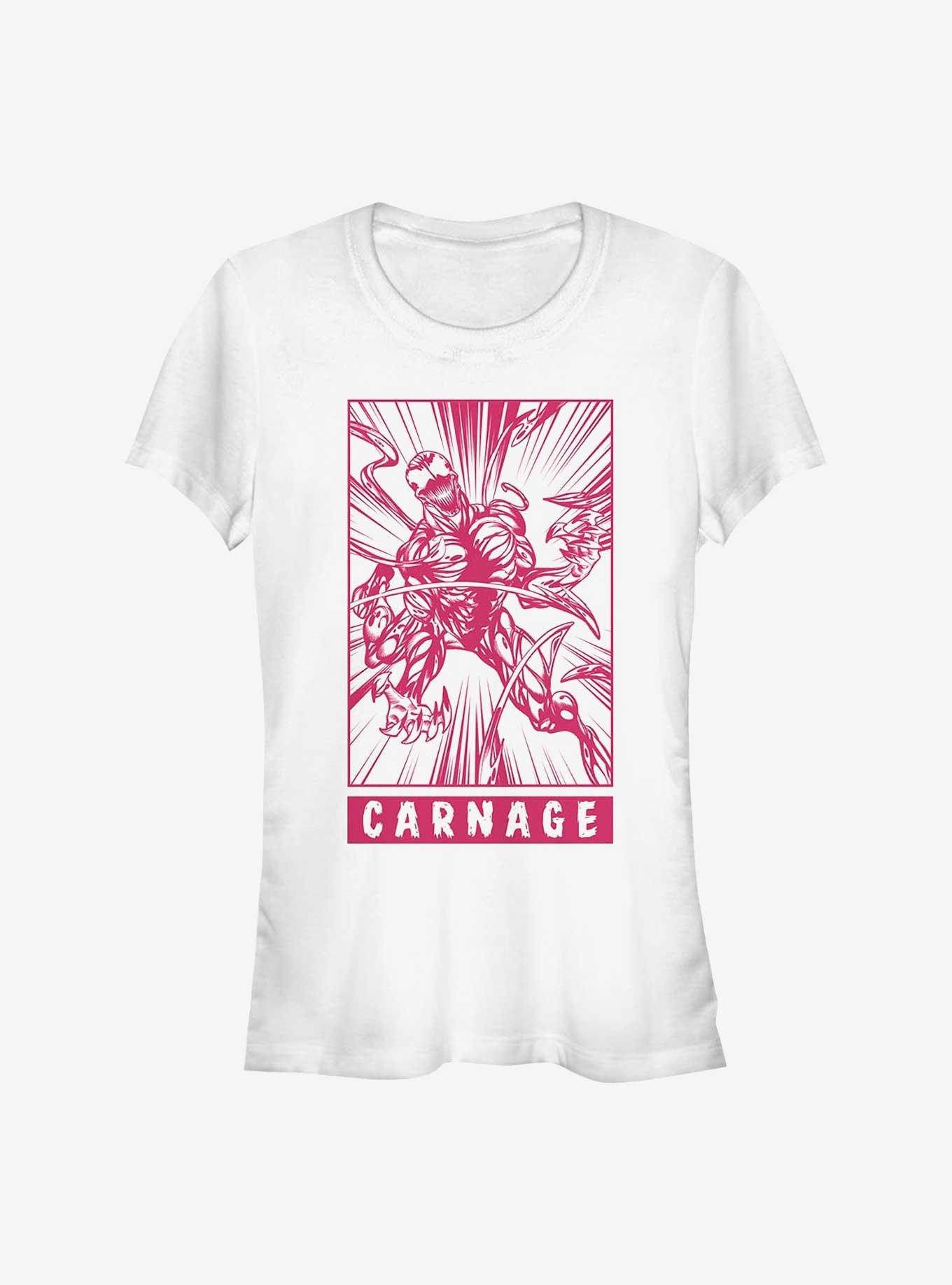 Marvel Carnage Rage Pop Girls T-Shirt, WHITE, hi-res