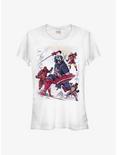 Marvel Captain America Samurai Warriors Girls T-Shirt, WHITE, hi-res