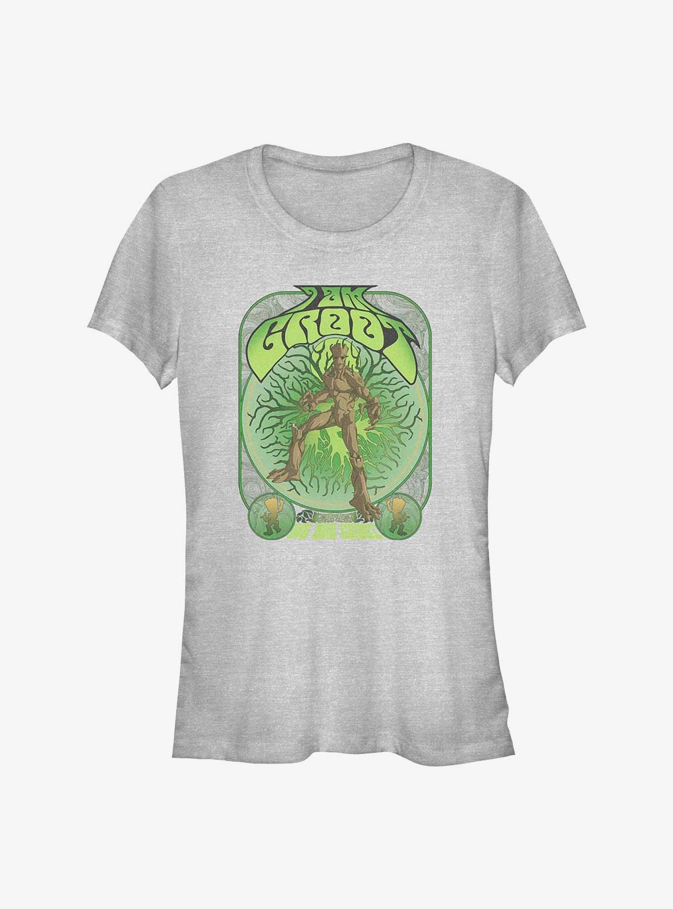 Marvel Guardians of the Galaxy Groot Girls T-Shirt, ATH HTR, hi-res