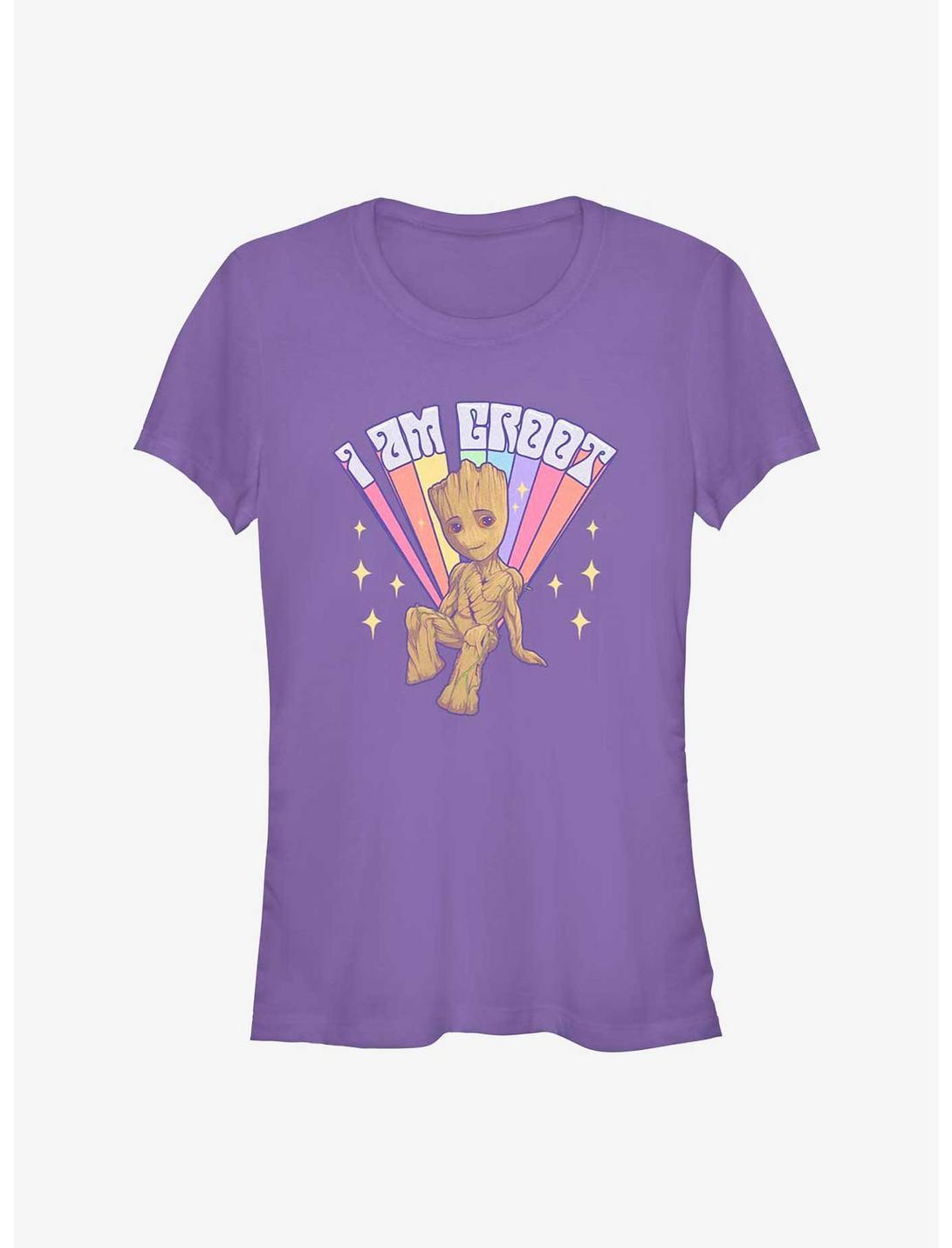 Marvel Guardians of the Galaxy I Am Groot Girls T-Shirt, PURPLE, hi-res