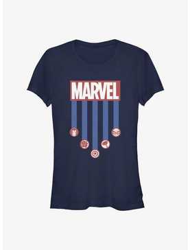 Marvel Americana Stripes Girls T-Shirt, , hi-res