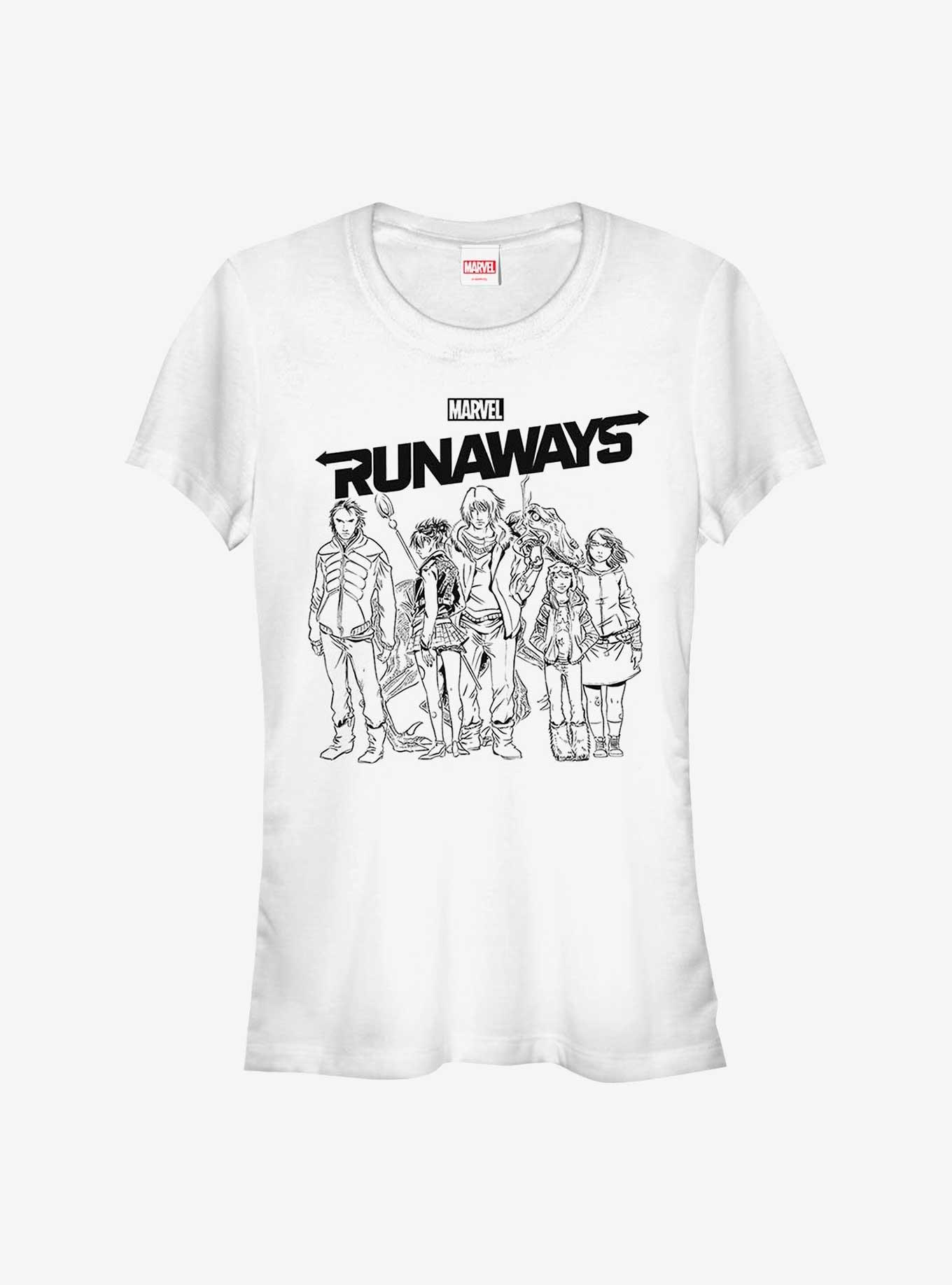 Marvel Runaways Sketch Girls T-Shirt