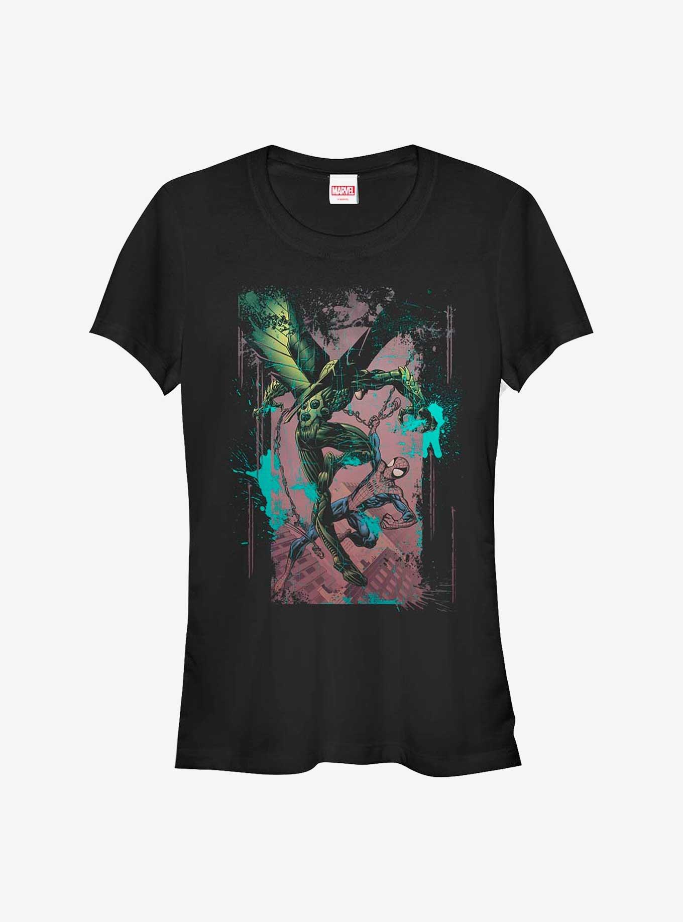 Marvel Spider-Man Buzzard Splat Girls T-Shirt, BLACK, hi-res