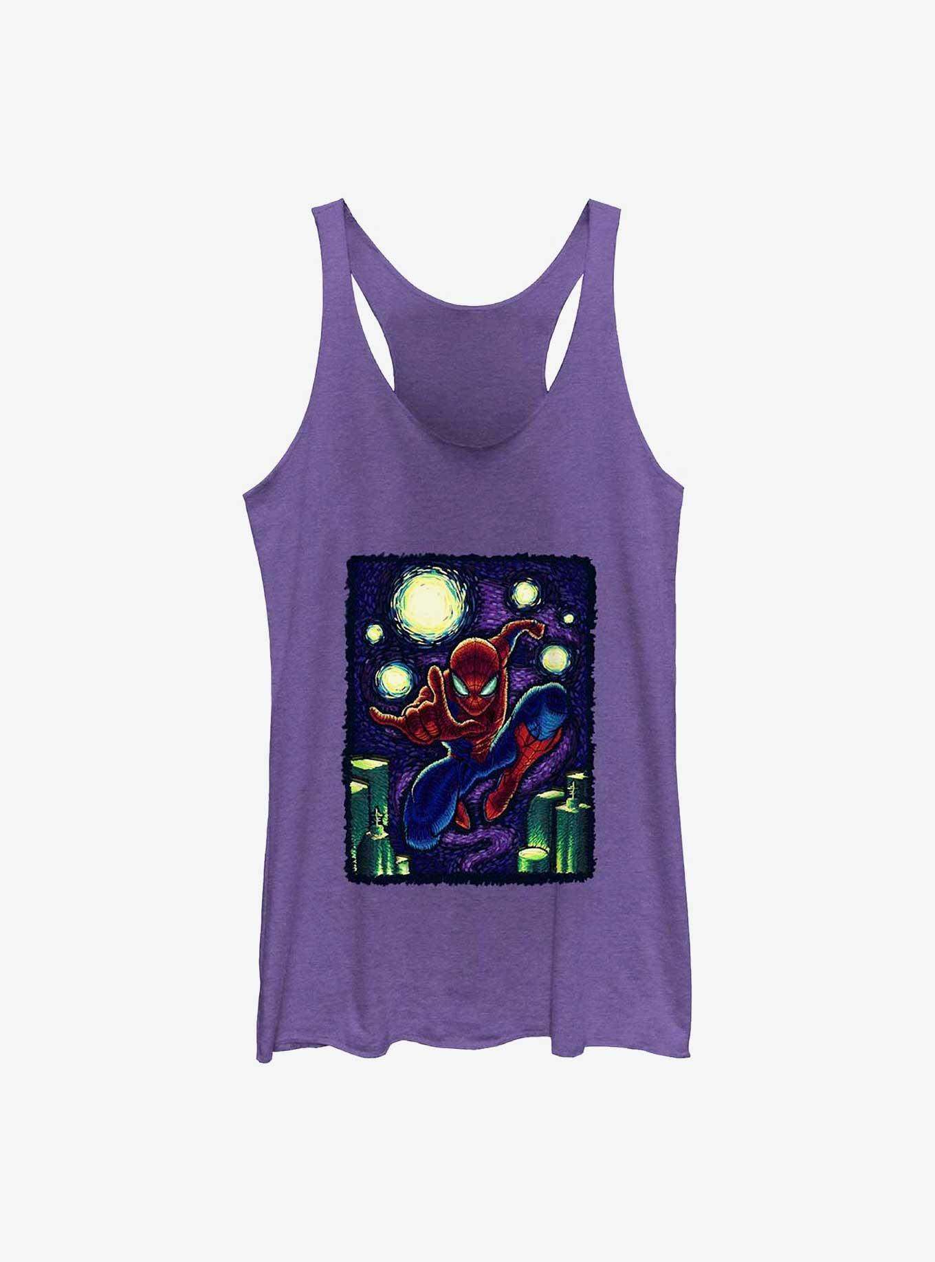 Marvel Spider-Man Starry New York Girls Tank, PUR HTR, hi-res