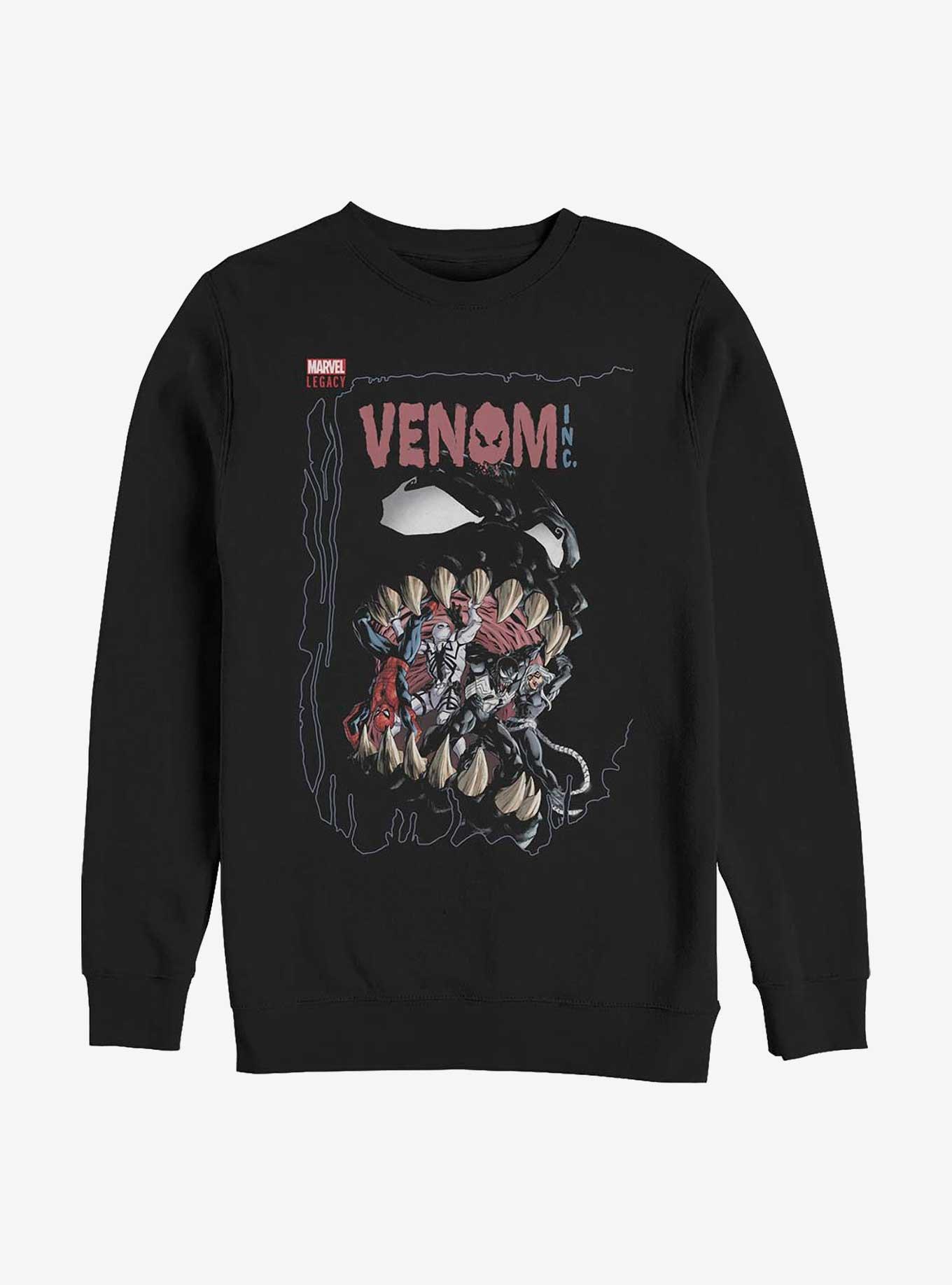 Marvel Venom Face Sweatshirt, BLACK, hi-res