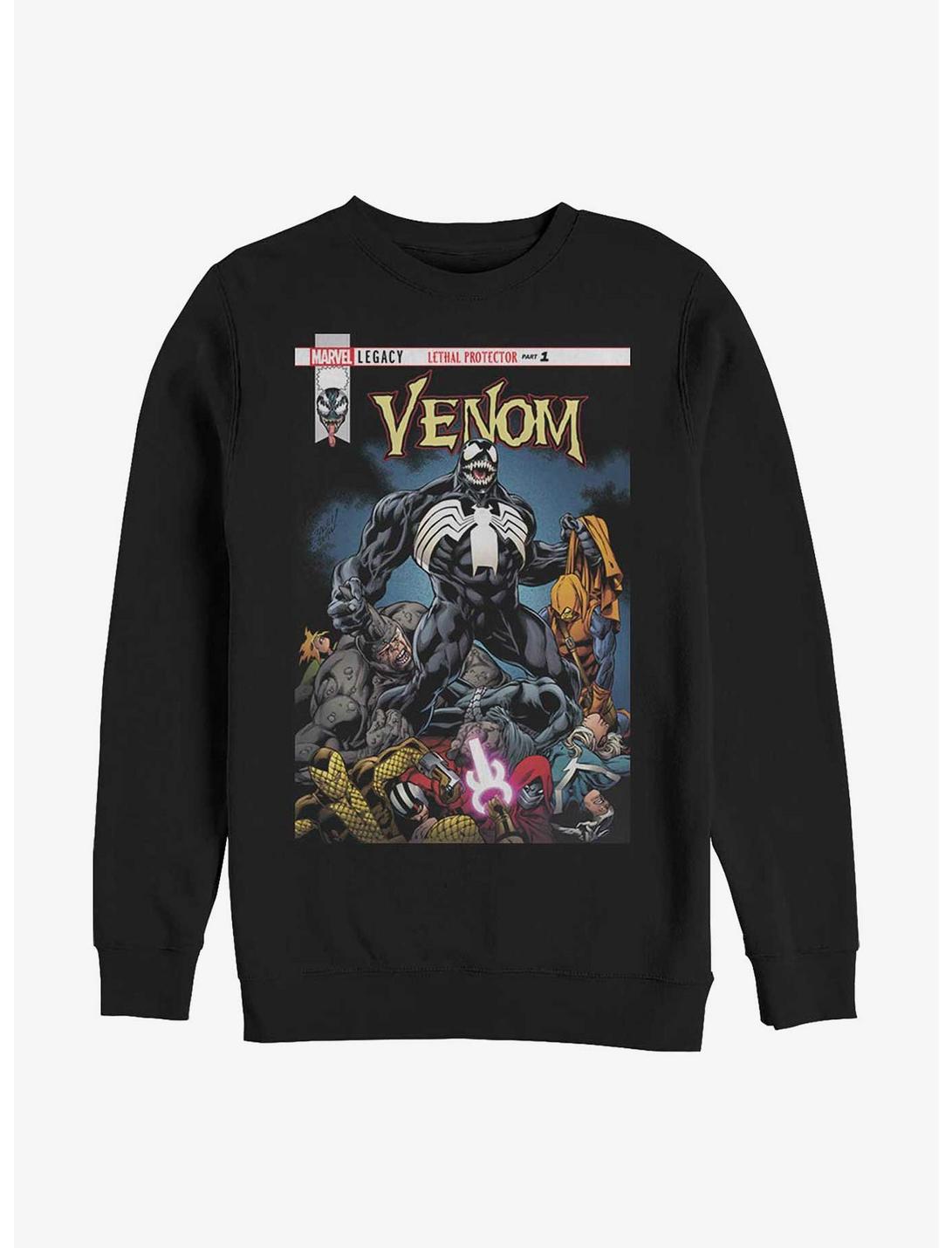 Marvel Venom Venomized Cover Sweatshirt, BLACK, hi-res