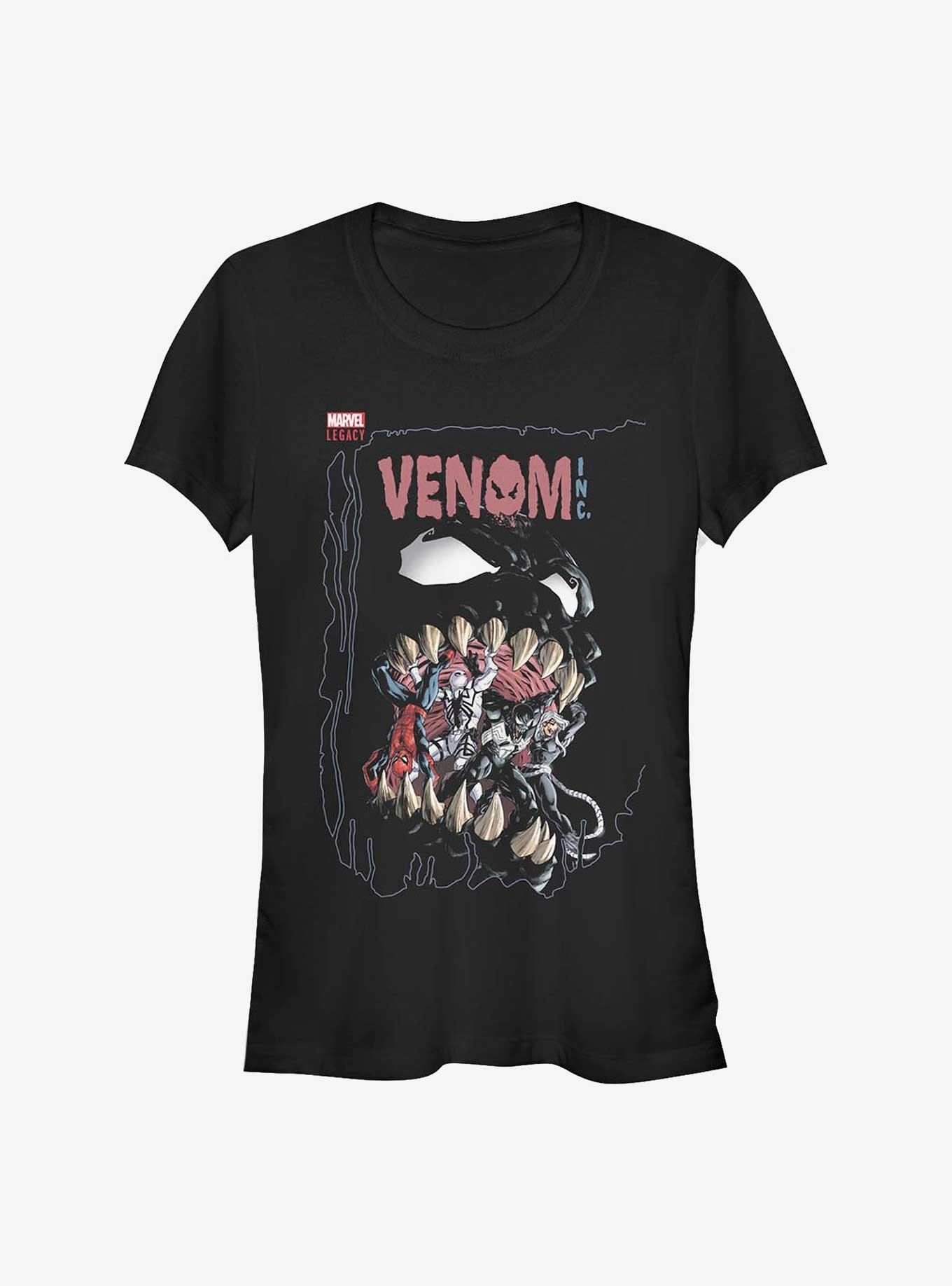 Marvel Venom Face Girls T-Shirt, BLACK, hi-res