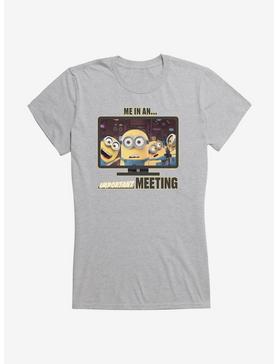 Minions Me In An Important Meeting Girls T-Shirt, , hi-res
