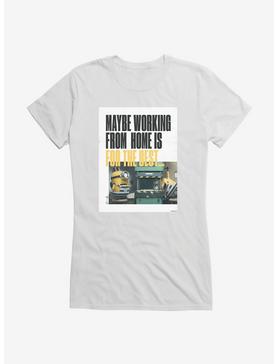 Minions Working From Home Is For The Best Girls T-Shirt, , hi-res