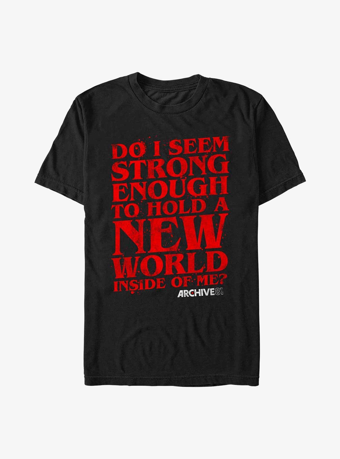 Archive 81 Strong Enough T-Shirt, BLACK, hi-res