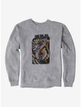 BL Creators: Yiris Calavera Prints Dragon Sweatshirt, HEATHER GREY, hi-res
