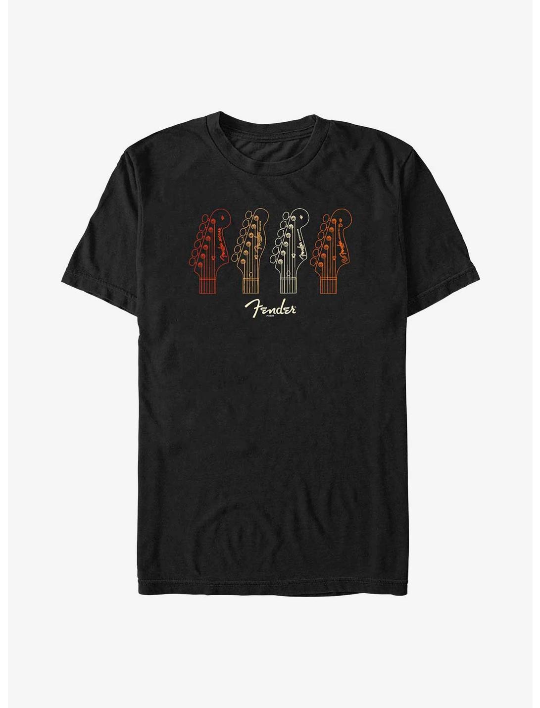 Fender Fall Colored Stocks T-Shirt, BLACK, hi-res