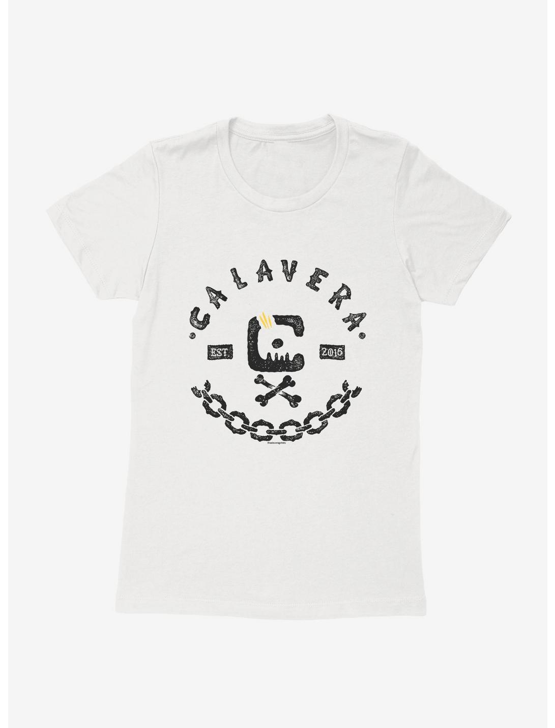 BL Creators: Yiris Calavera Prints Badge Womens T-Shirt, WHITE, hi-res