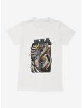 BL Creators: Yiris Calavera Prints Dragon Womens T-Shirt, WHITE, hi-res