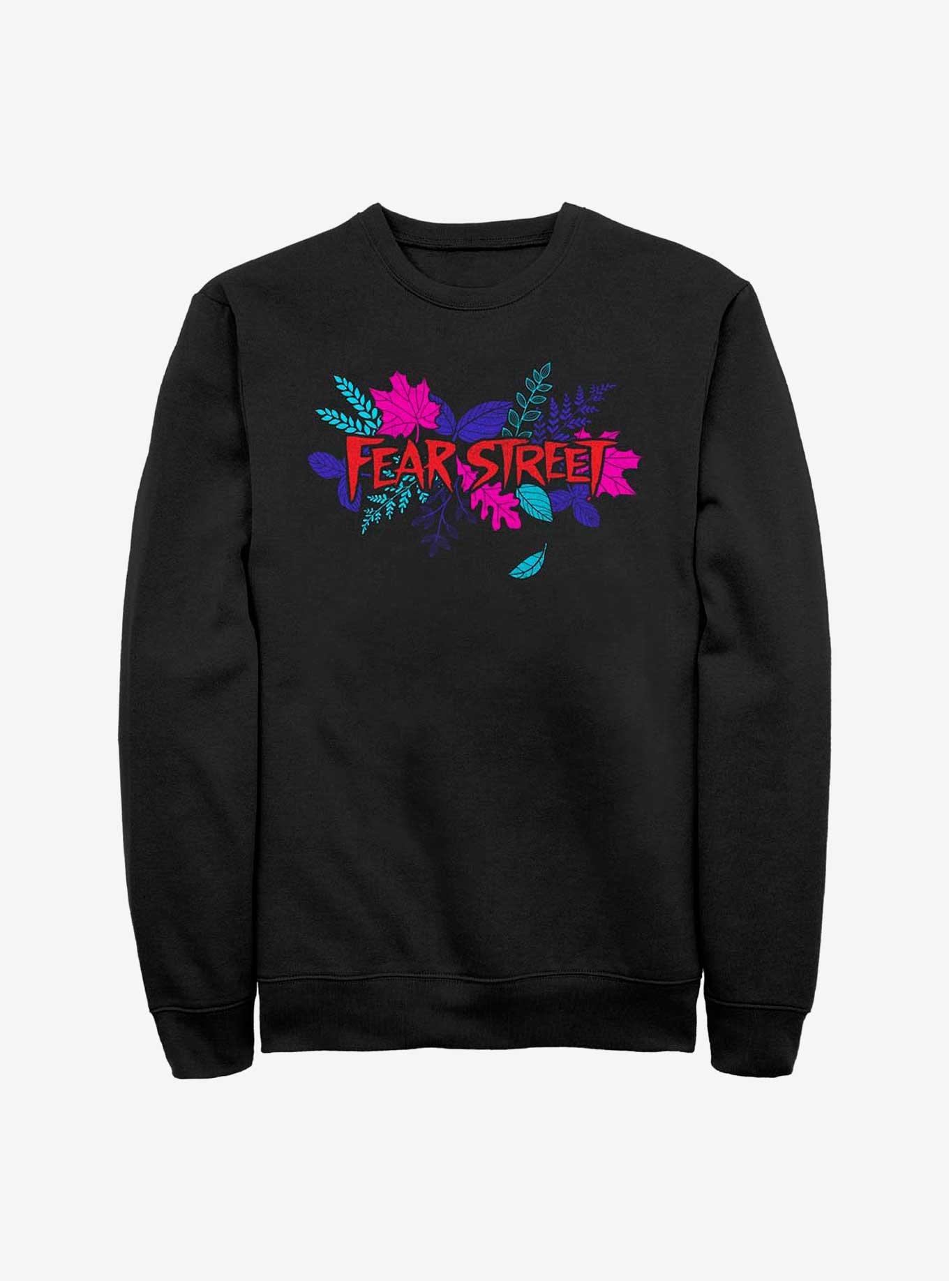 Fear Street Leafy Logo Sweatshirt, BLACK, hi-res