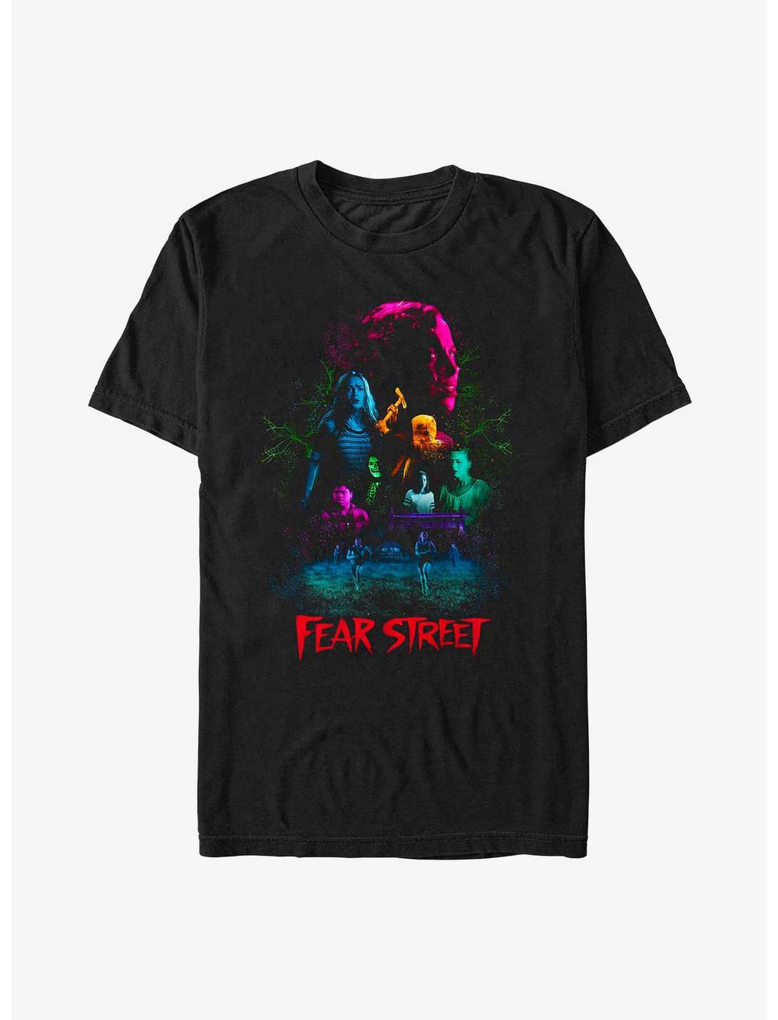Fear Street Scene Collage T-Shirt, BLACK, hi-res