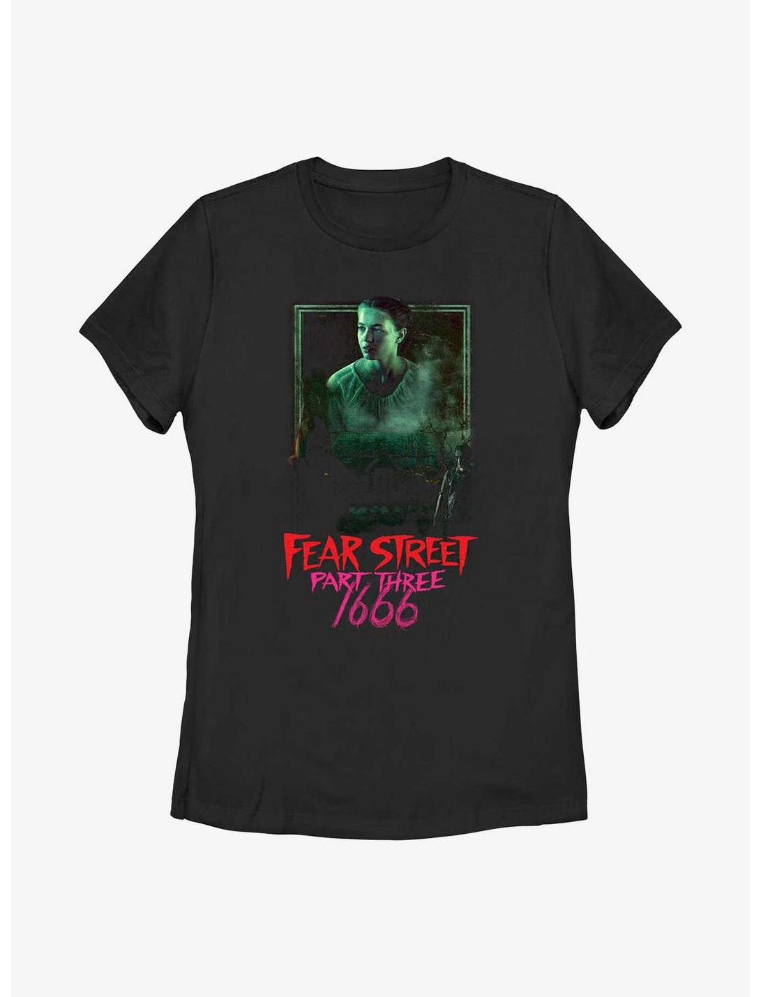 Fear Street Hannah Miller 1666 Poster Womens T-Shirt, BLACK, hi-res