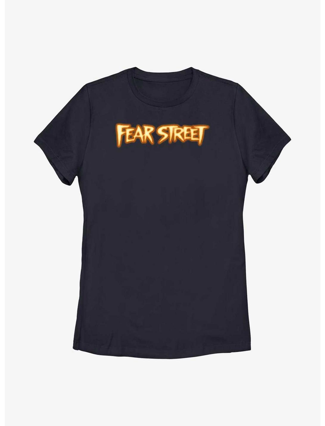 Plus Size Fear Street Illuminated Logo Womens T-Shirt, BLACK, hi-res
