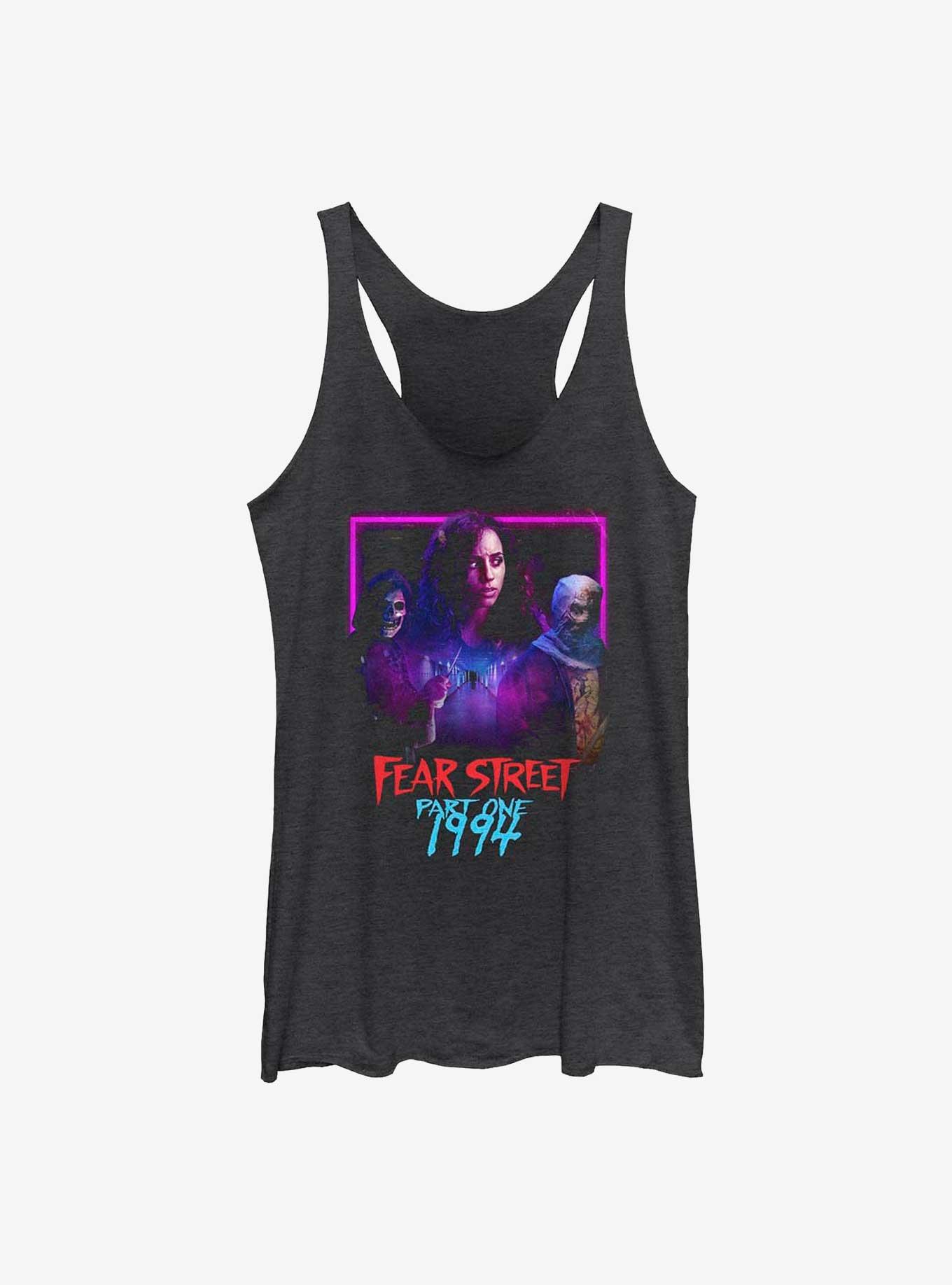 Fear Street Deena Johnson 1994 Poster Womens Tank Top, BLK HTR, hi-res