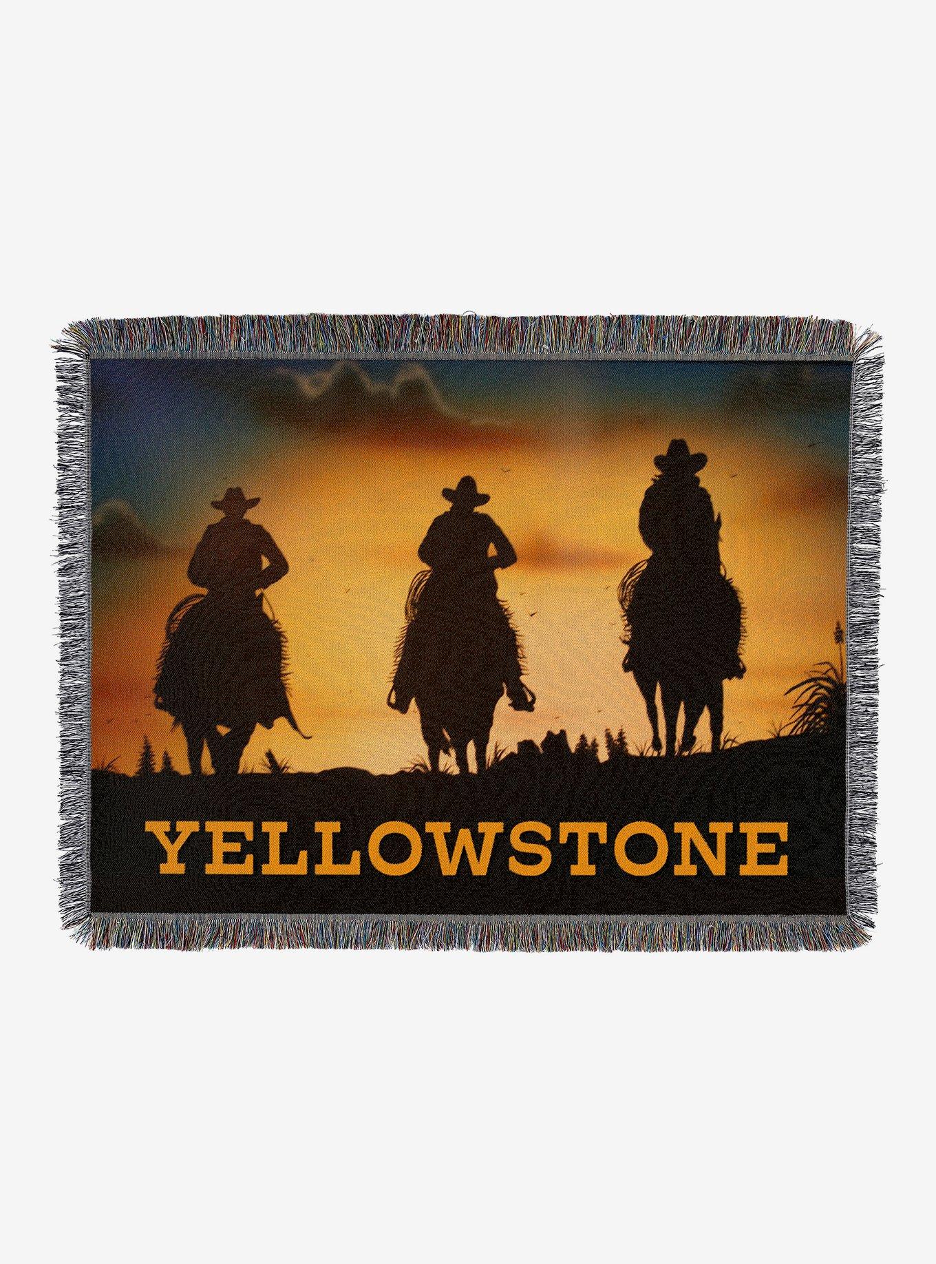 Yellowstone Giddy Up Woven Tapestry Throw Blanket, , hi-res