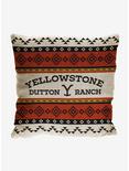 Yellowstone Montana Tribal Woven Jacquard Pillow, , hi-res