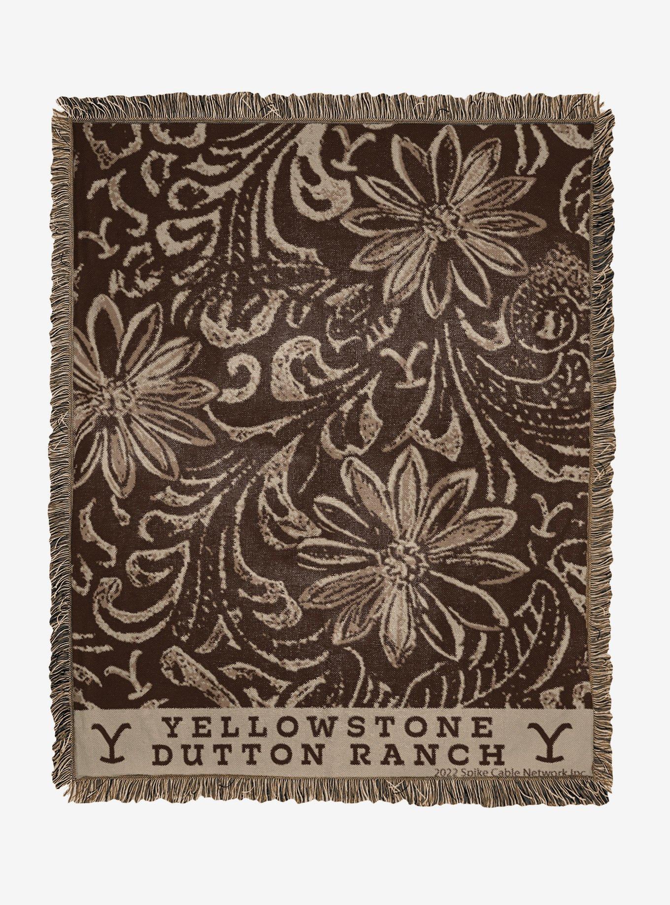 Yellowstone Saddle Woven Jacquard Throw Blanket, , hi-res