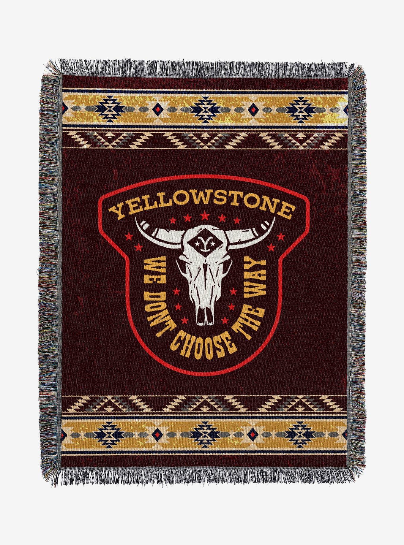 Yellowstone The Way Woven Tapestry Throw Blanket Hot Topic