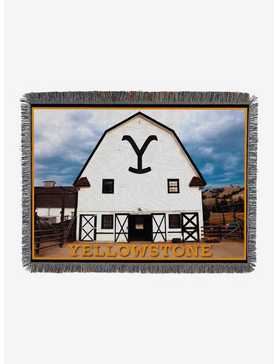 Yellowstone Dutton Barn Woven Tapestry Throw Blanket, , hi-res
